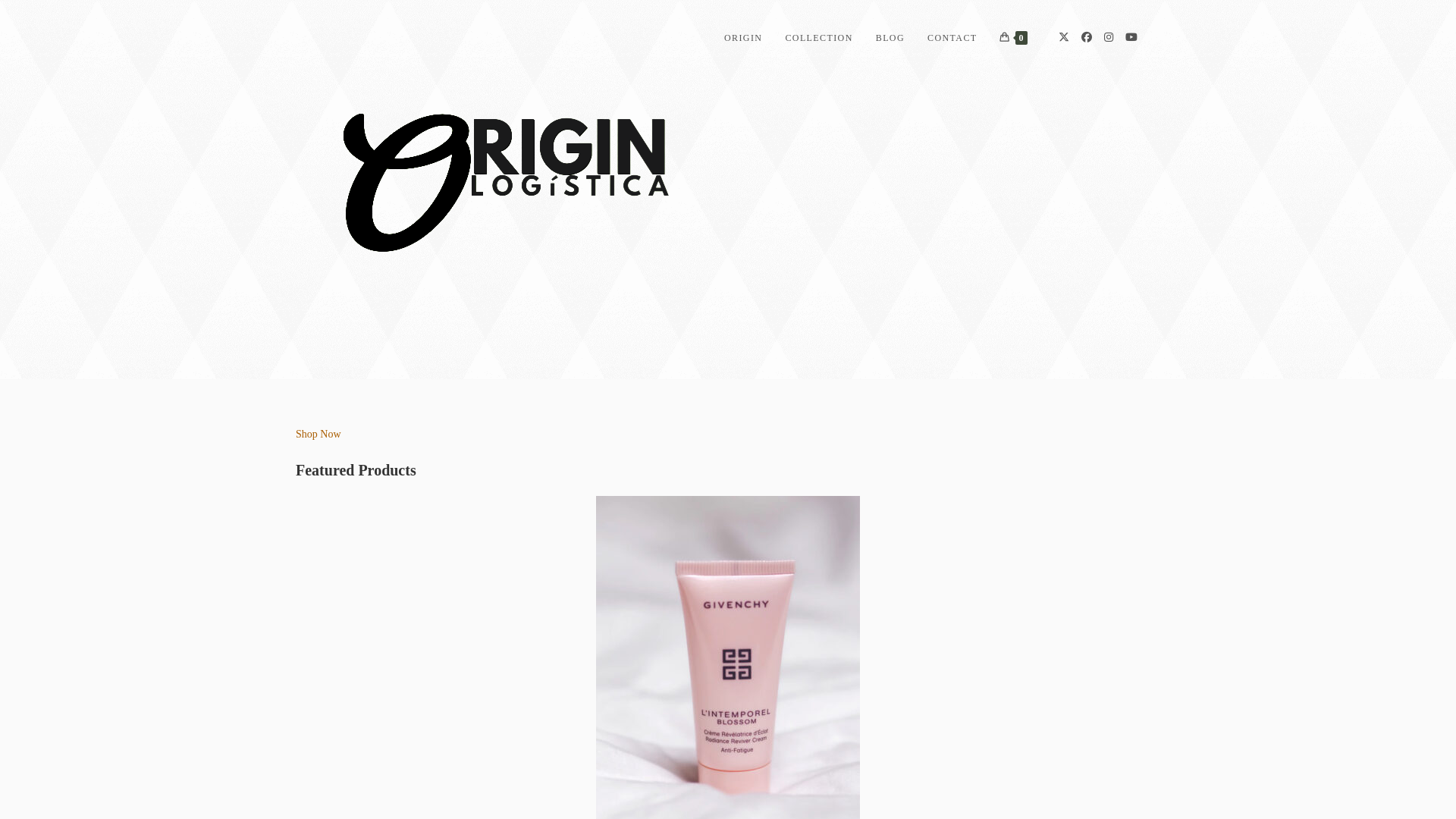 website screenshot of https://originlogistica.com/