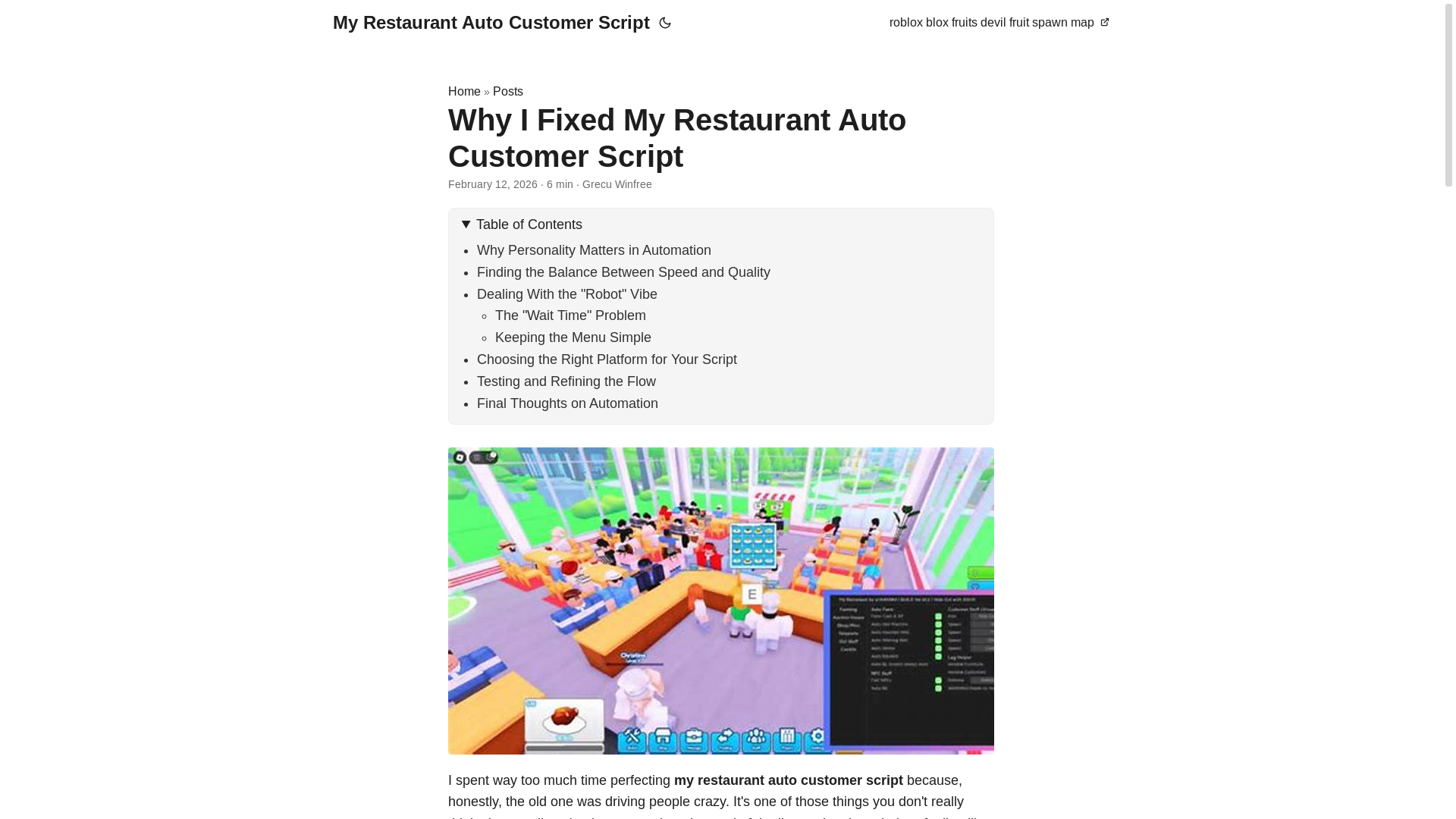 website screenshot of https://my-restaurant-auto-customer-script.pages.dev/