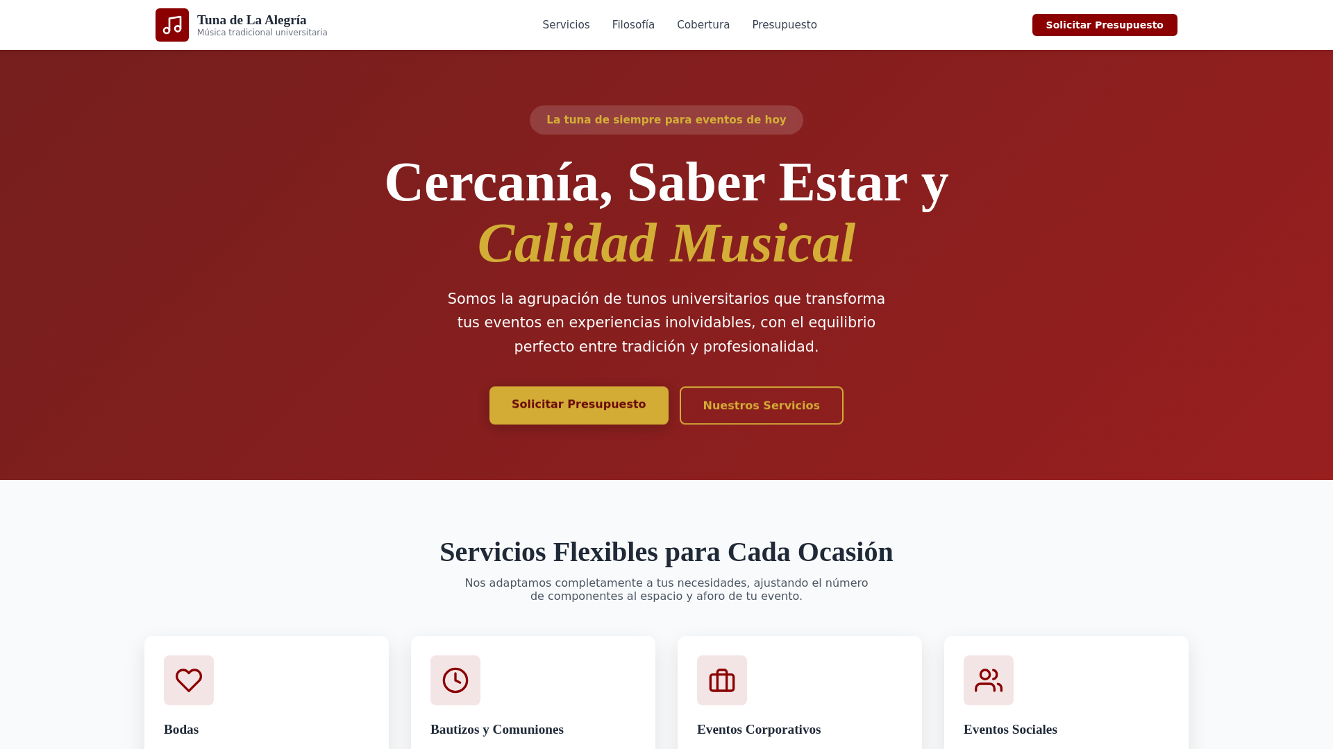 website screenshot of https://tunagratis.org/