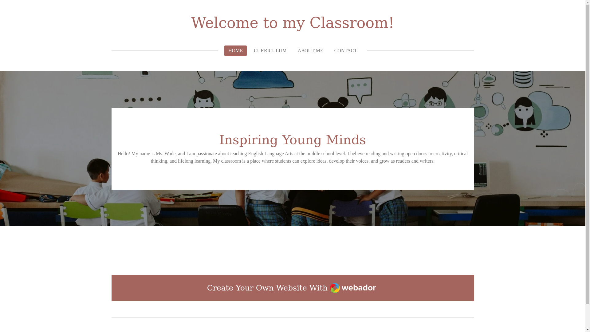 website screenshot of https://welcome-to-my-classroom.com/