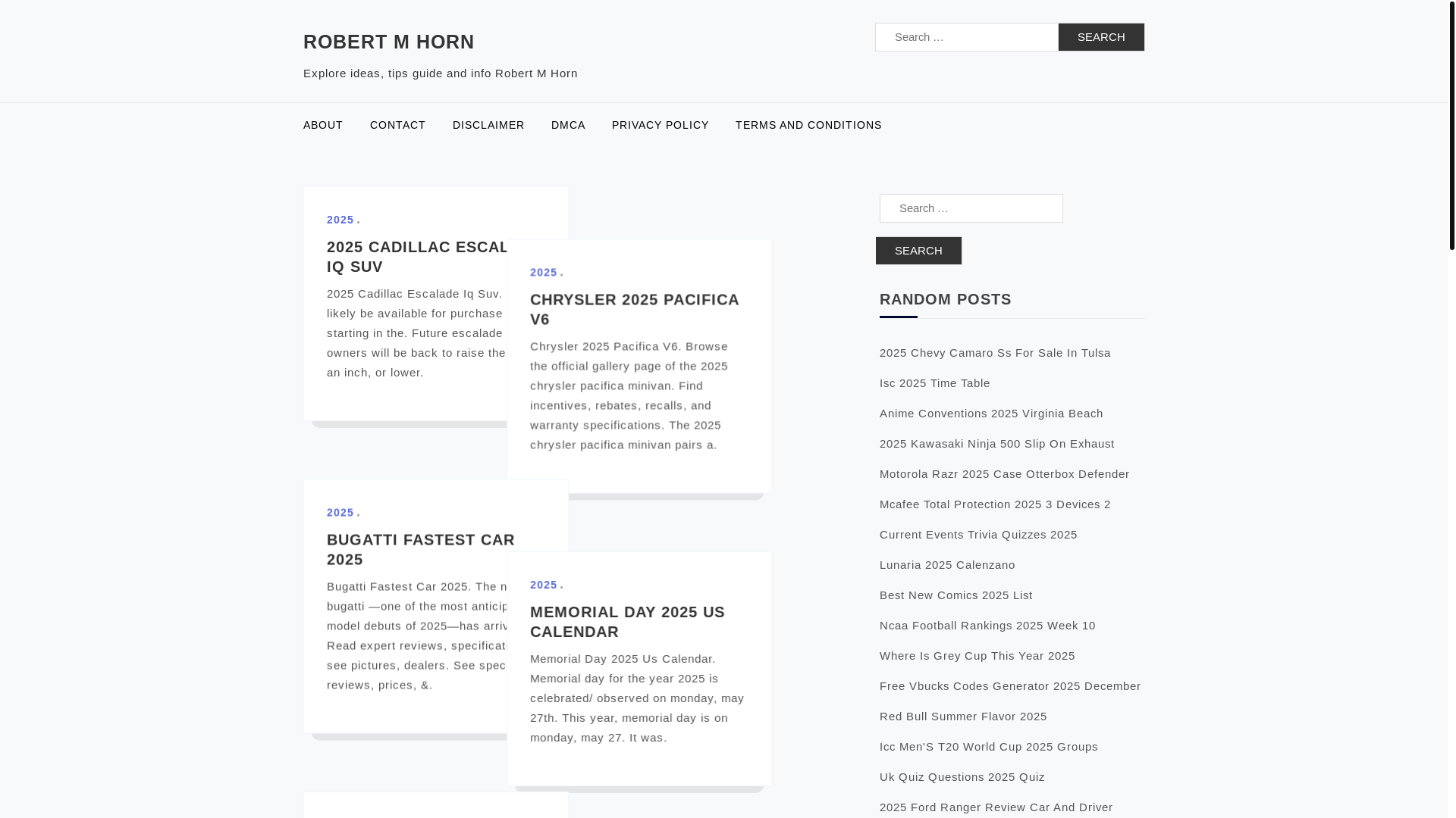 website screenshot of https://robertmhornm.pages.dev/