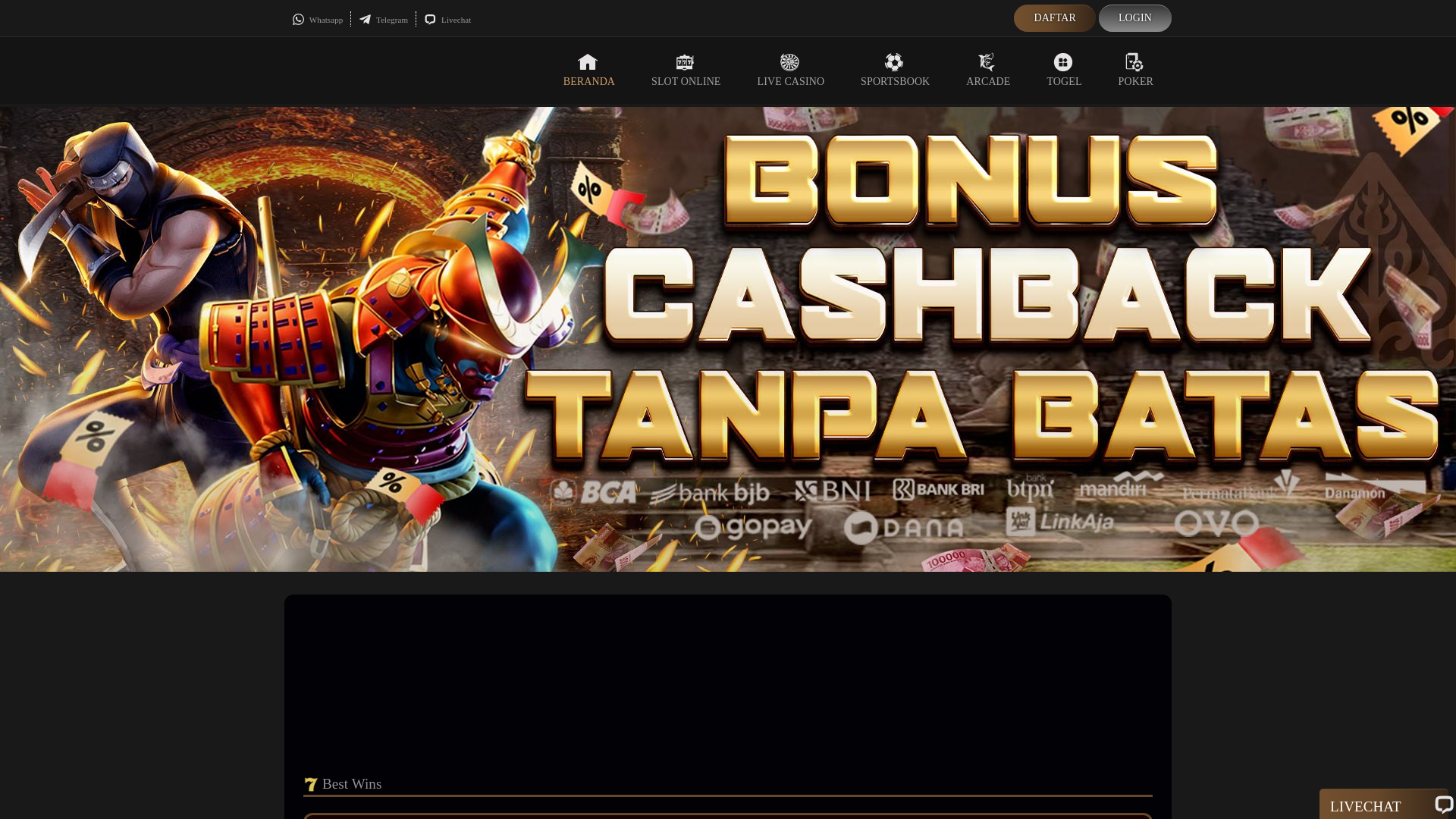 website screenshot of https://ama77.net/