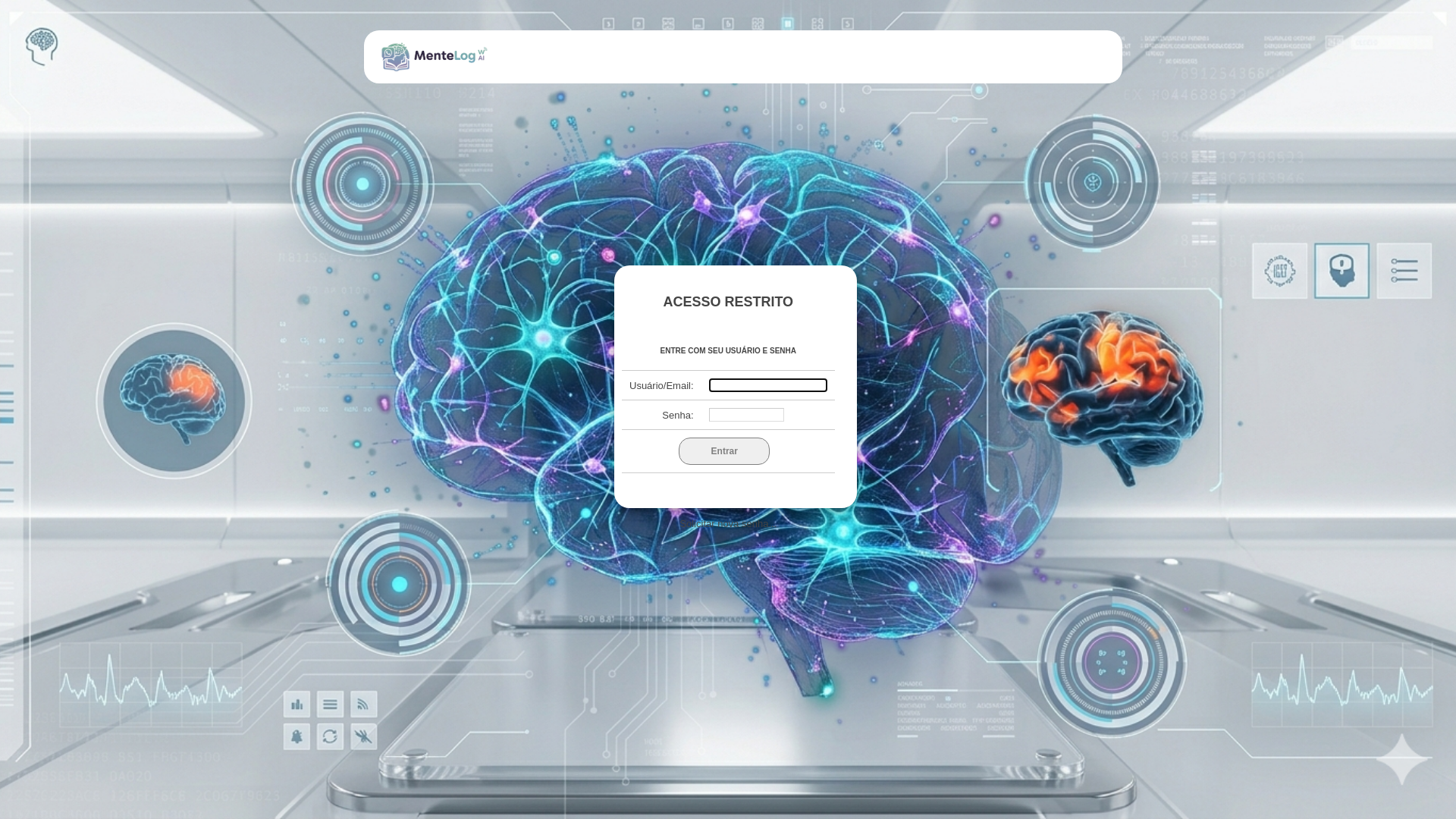 website screenshot of https://mentelog.com.br