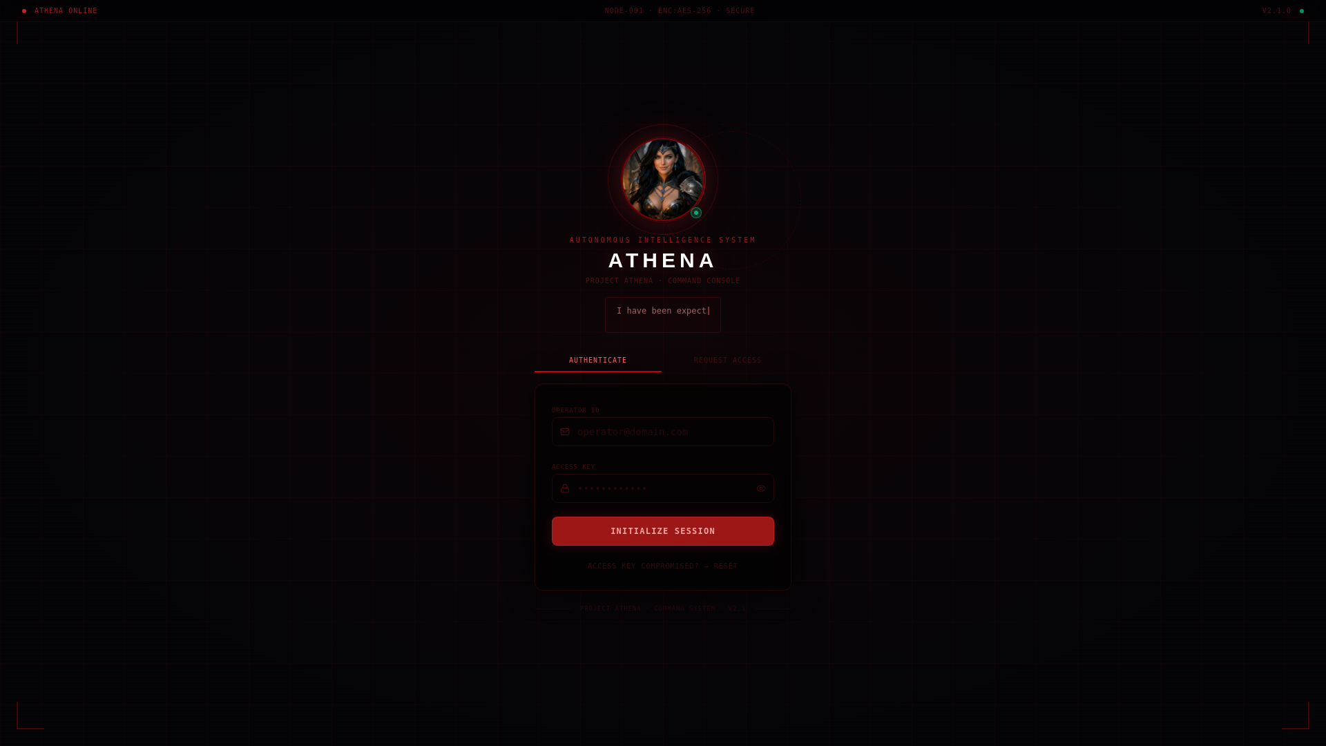 website screenshot of https://projectathena.work/