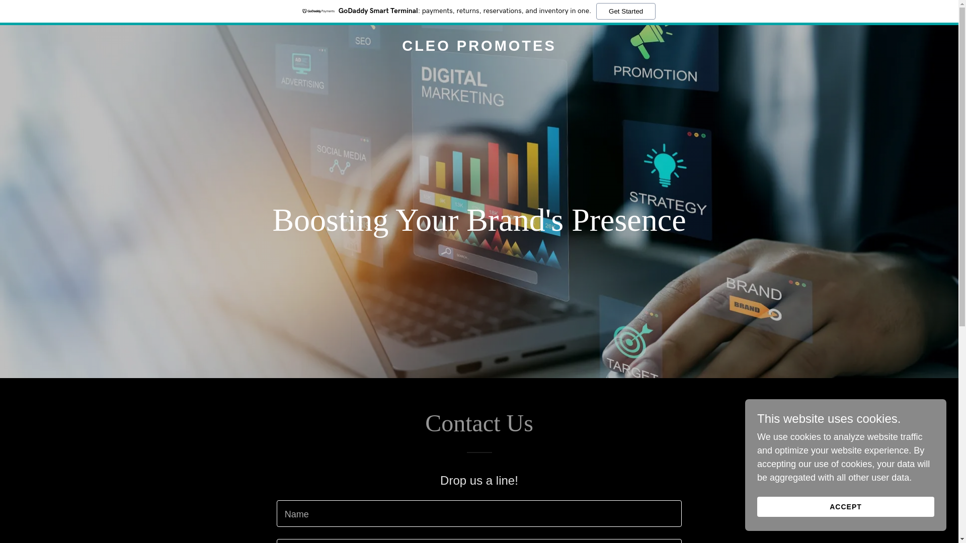 website screenshot of https://cleopromotes.xyz/