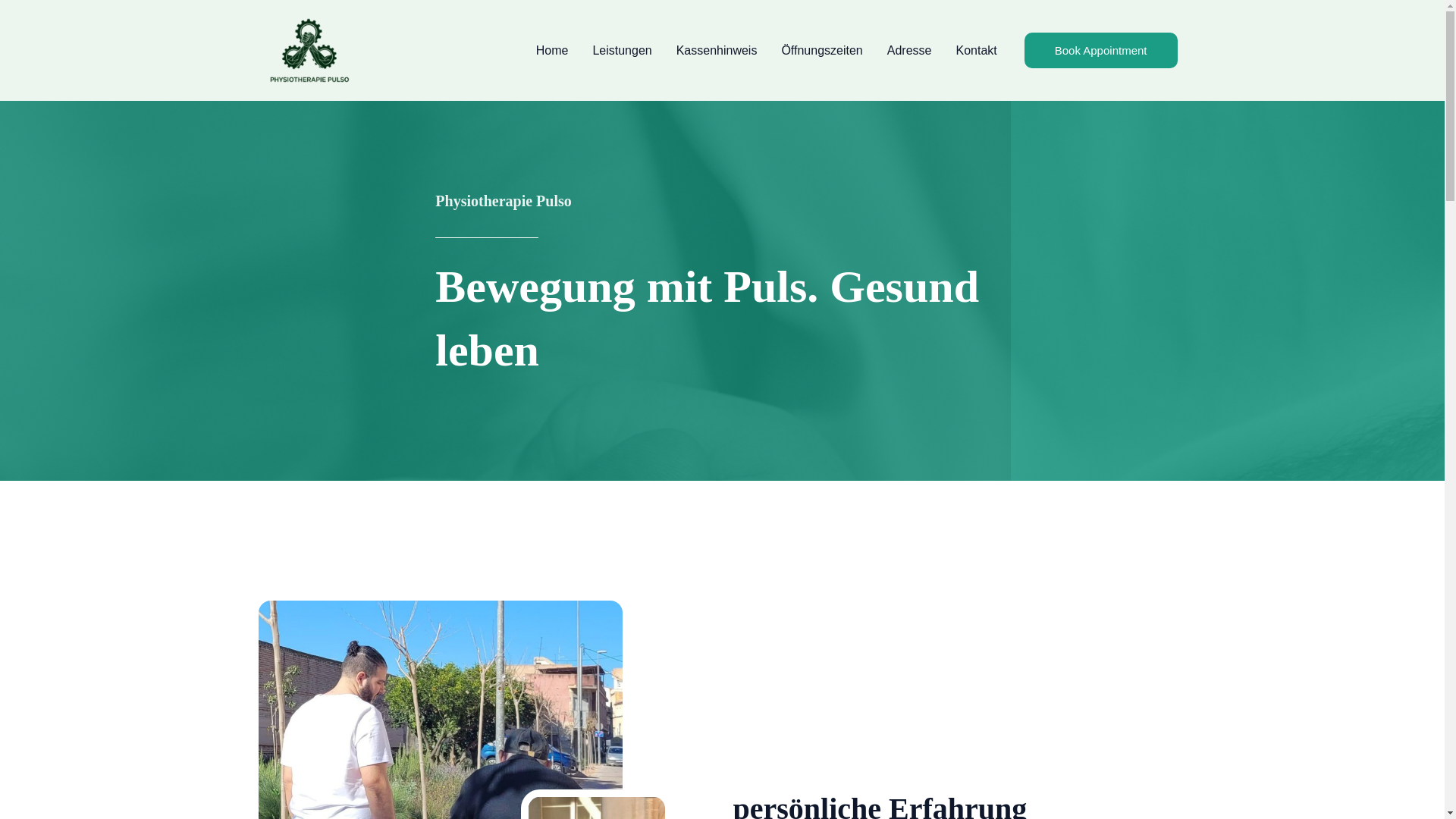 website screenshot of https://physiotherapiepulso.com/
