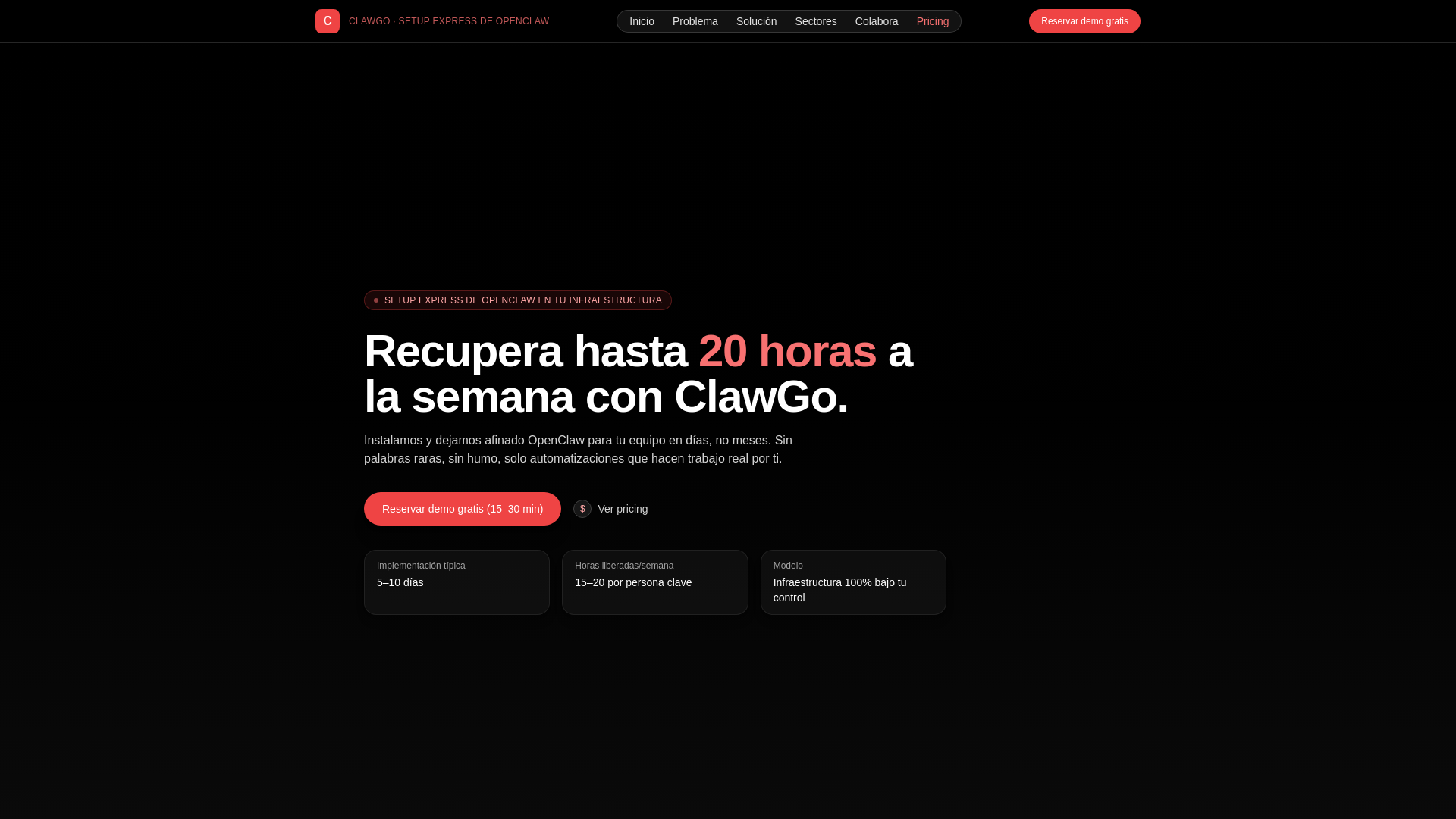 website screenshot of https://clawgo.pages.dev/