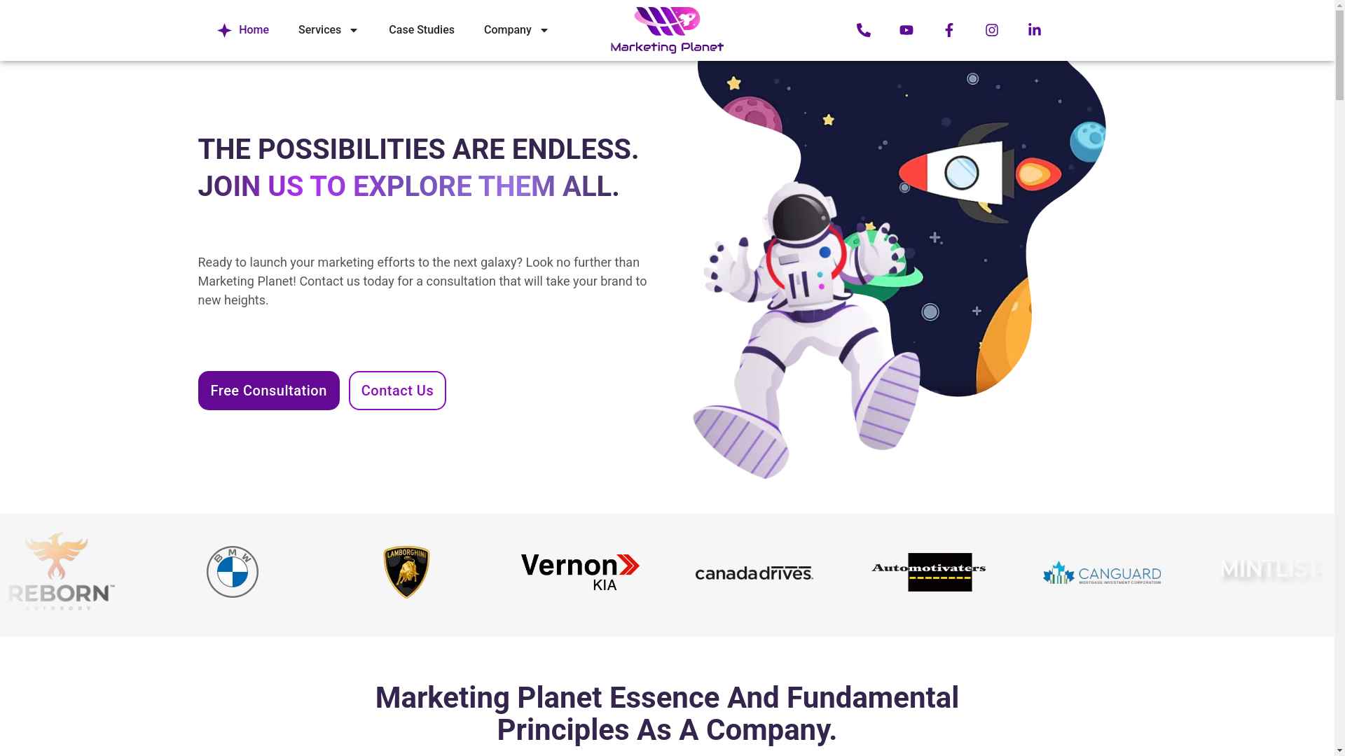website screenshot of https://interactwithmarketingplanet.co/