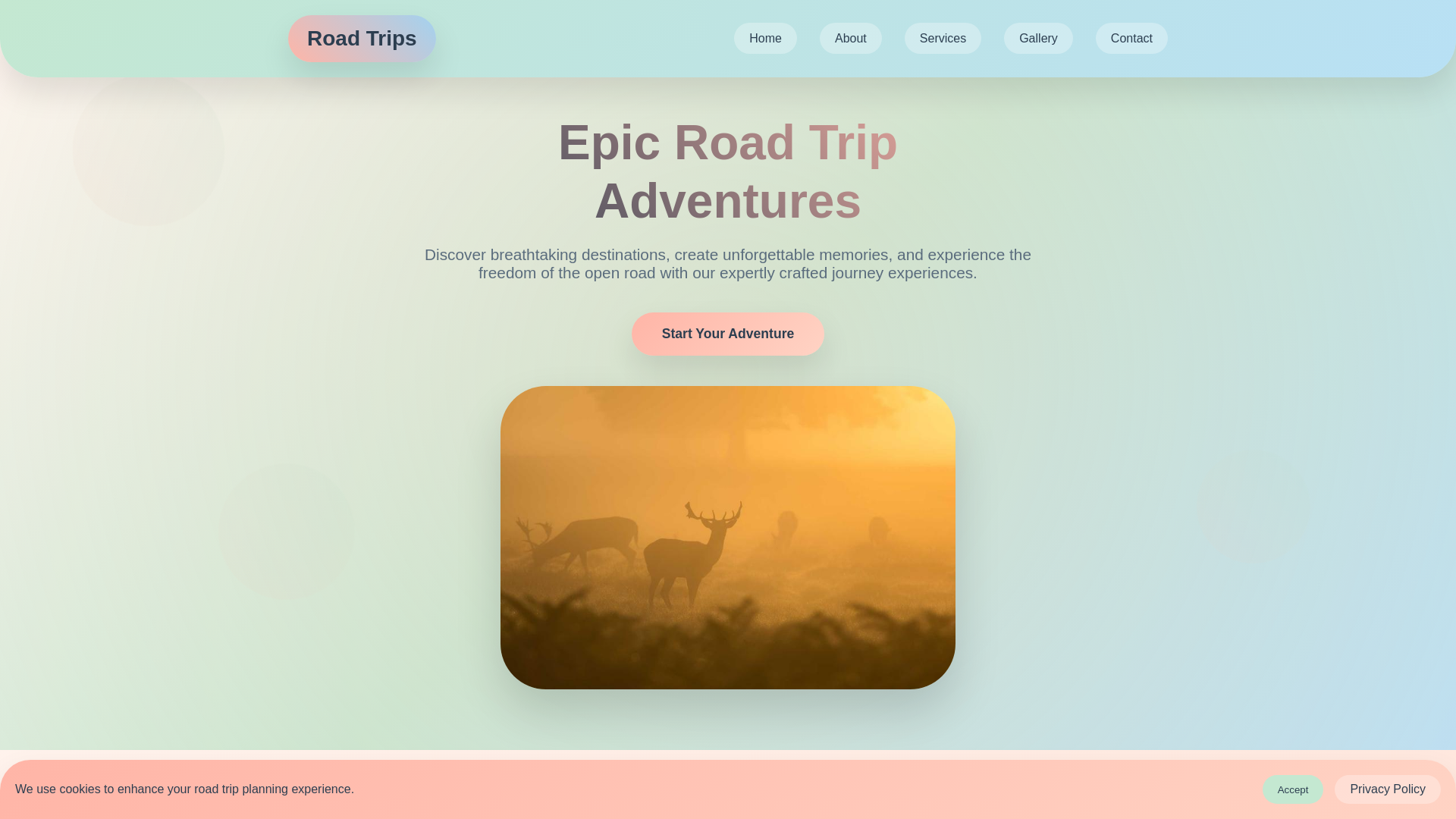 website screenshot of https://roadprojection.digital/