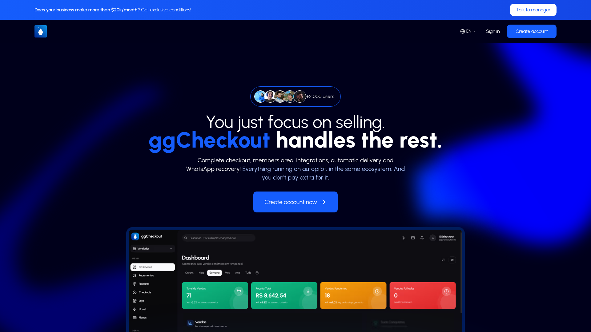 website screenshot of https://ggcheckout.app/