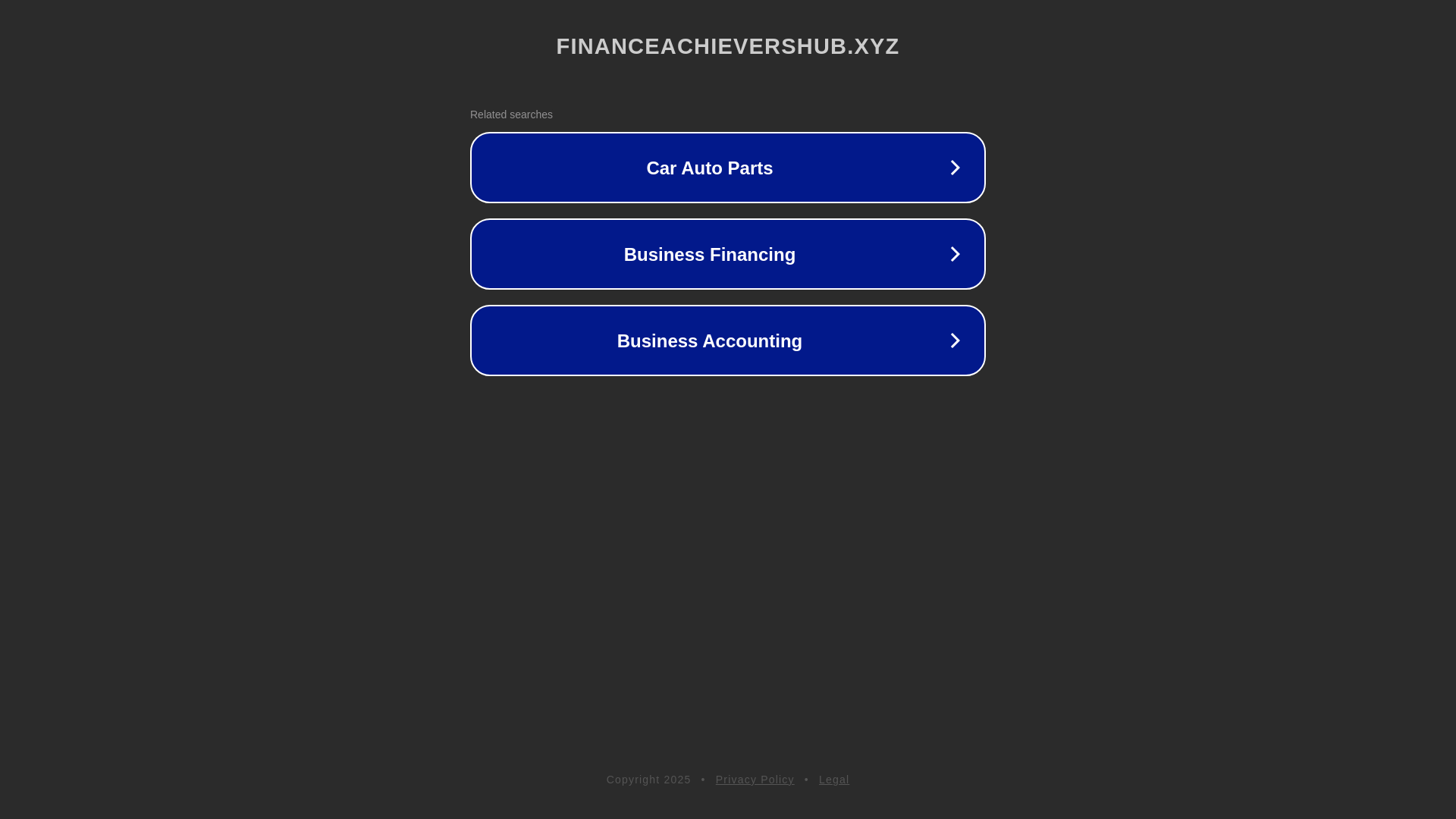 website screenshot of https://financeachievershub.xyz/