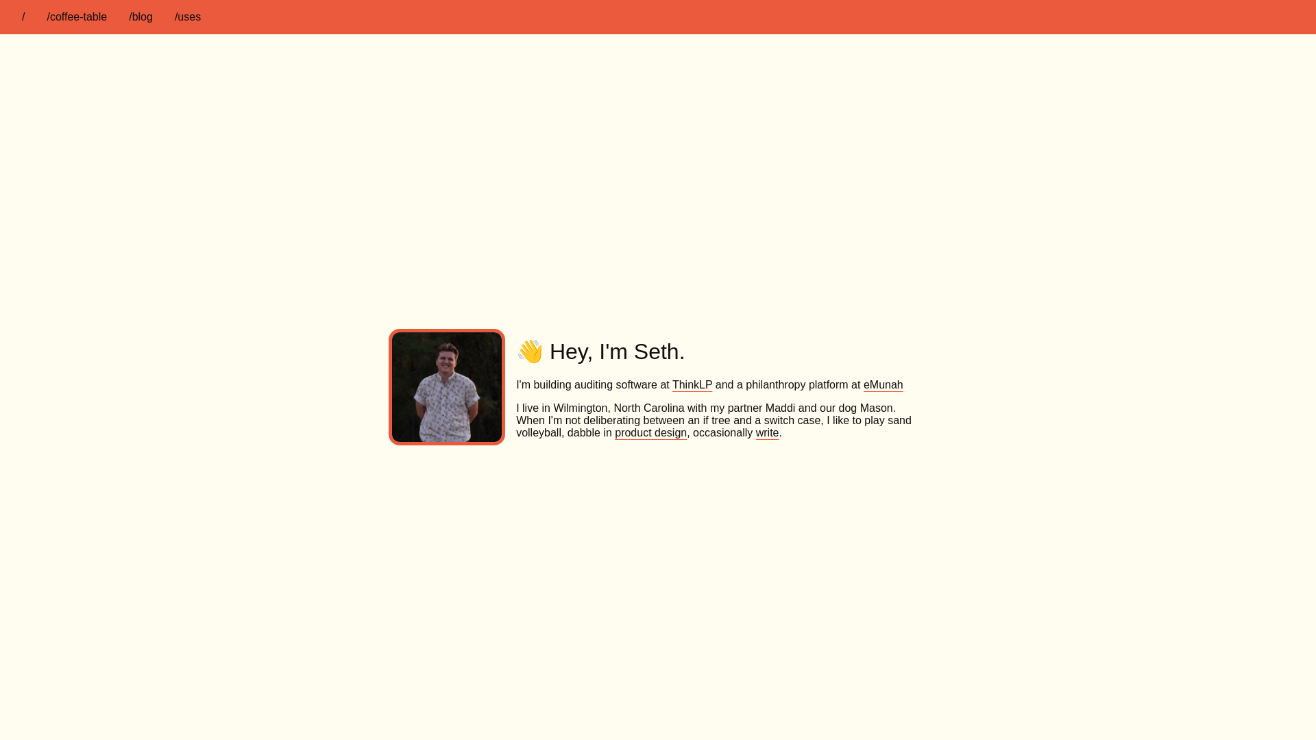 website screenshot of https://sethangell-com.pages.dev/