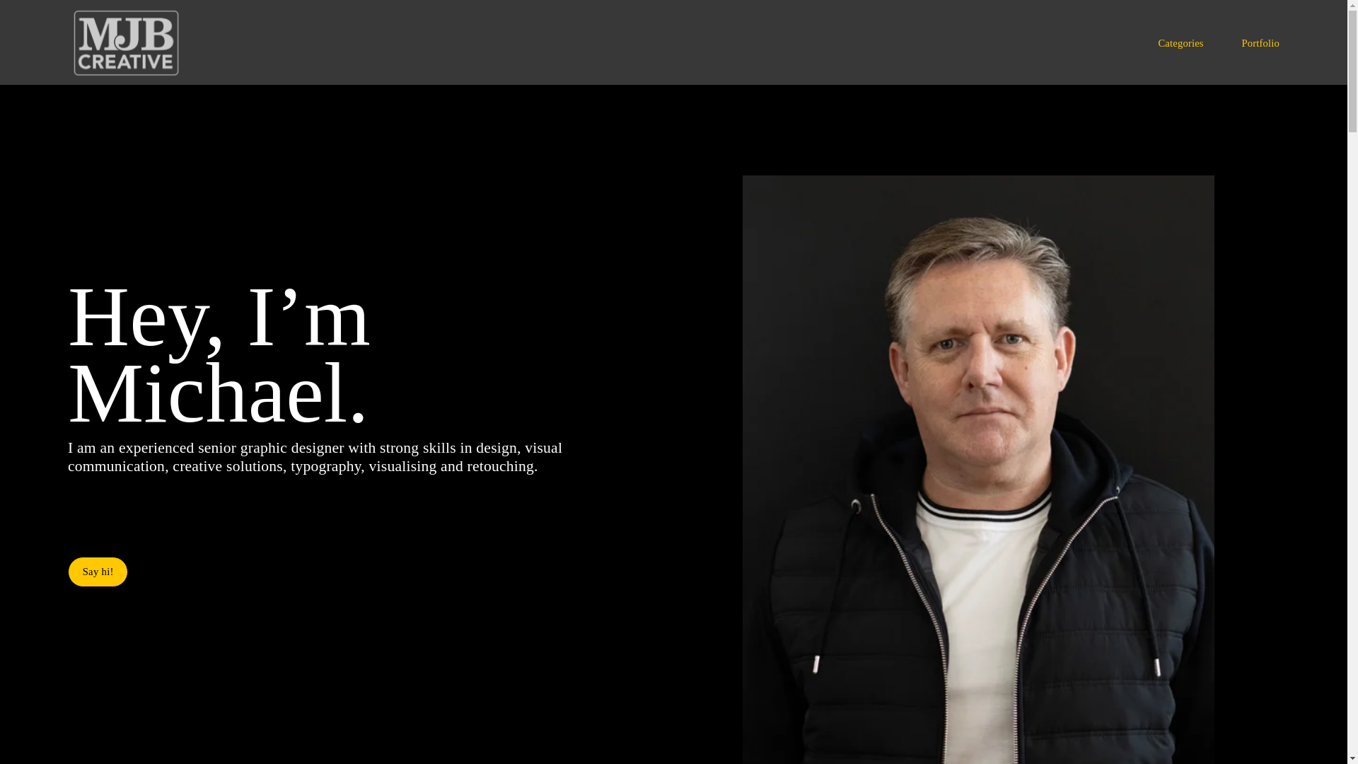 website screenshot of https://mjb-creative.co.uk/