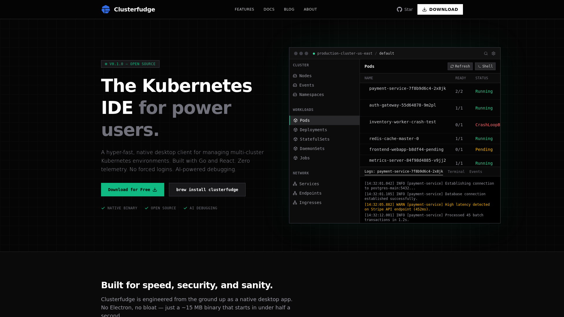 website screenshot of https://www-clusterfudge-dev.pages.dev/