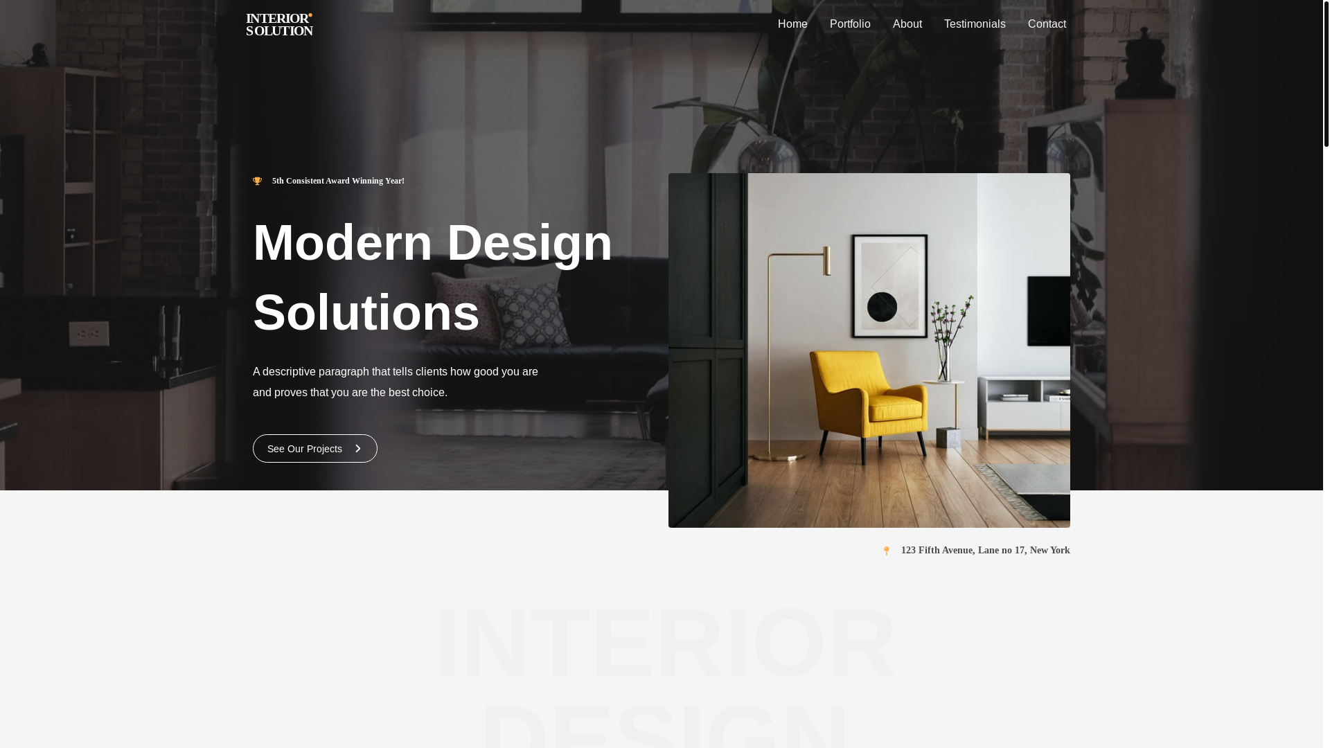 website screenshot of https://chaparov-architecture.com/