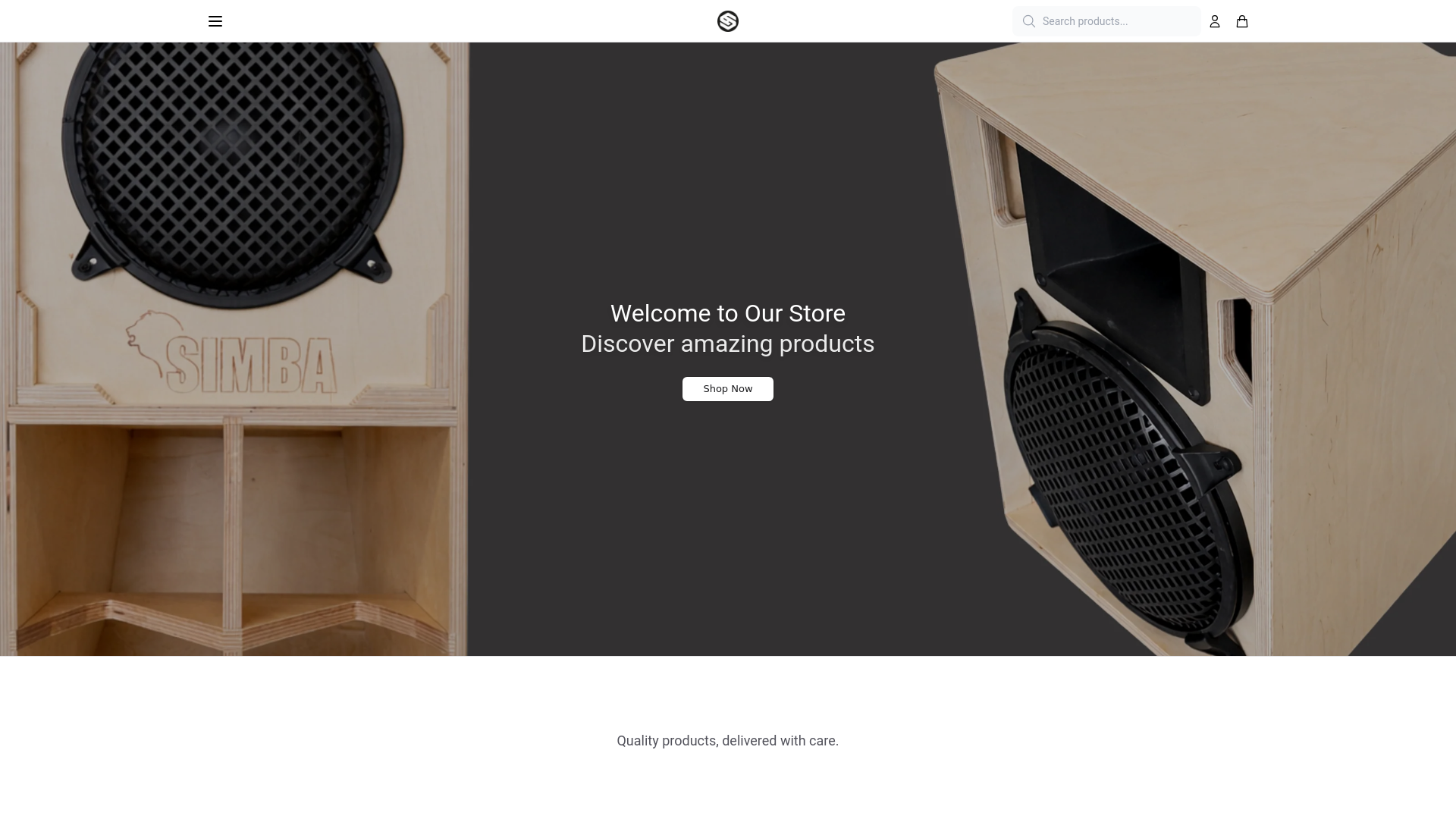 website screenshot of https://vasaudiohq.shop/