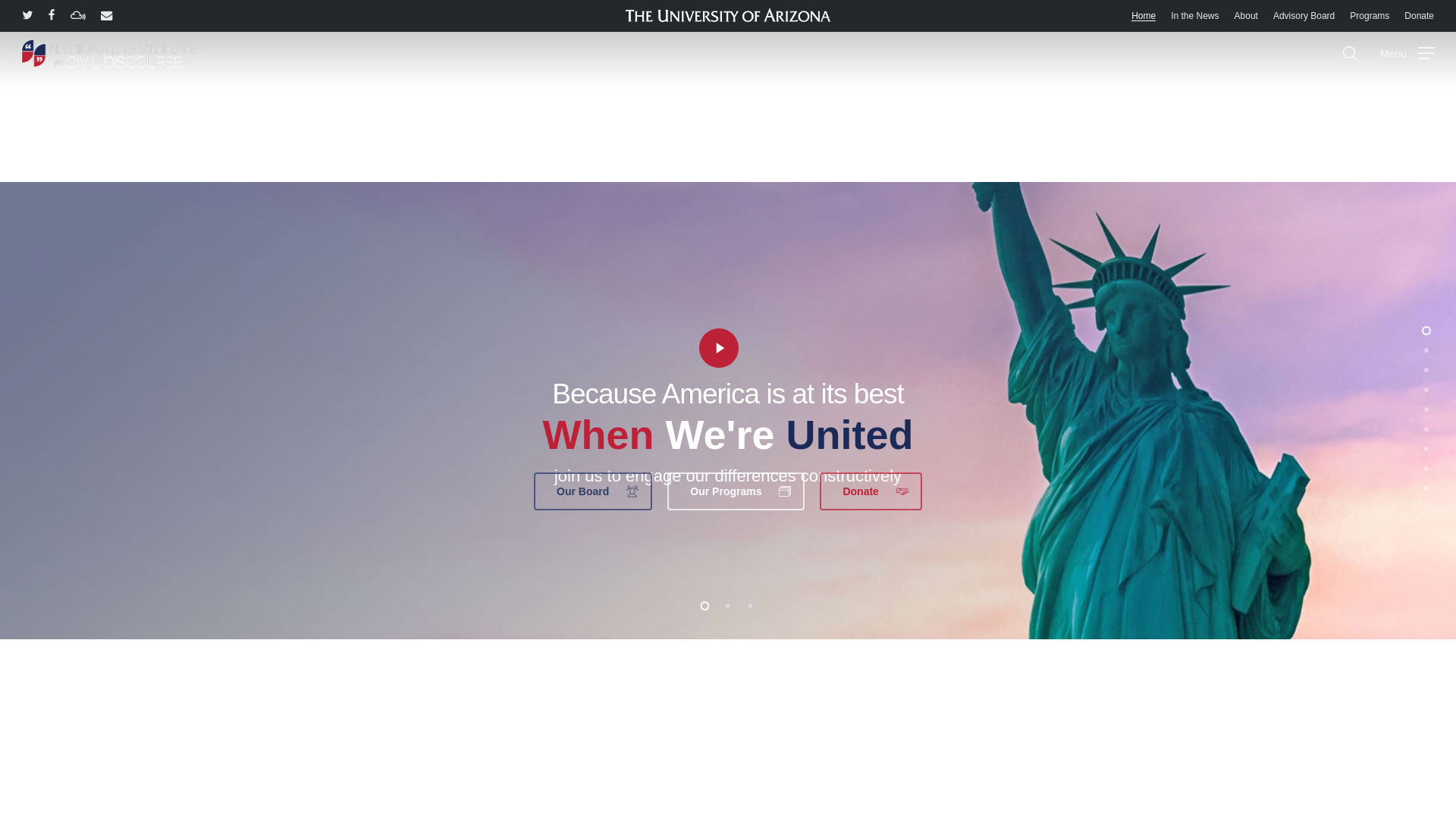 website screenshot of https://civildiscourseinstitute.com