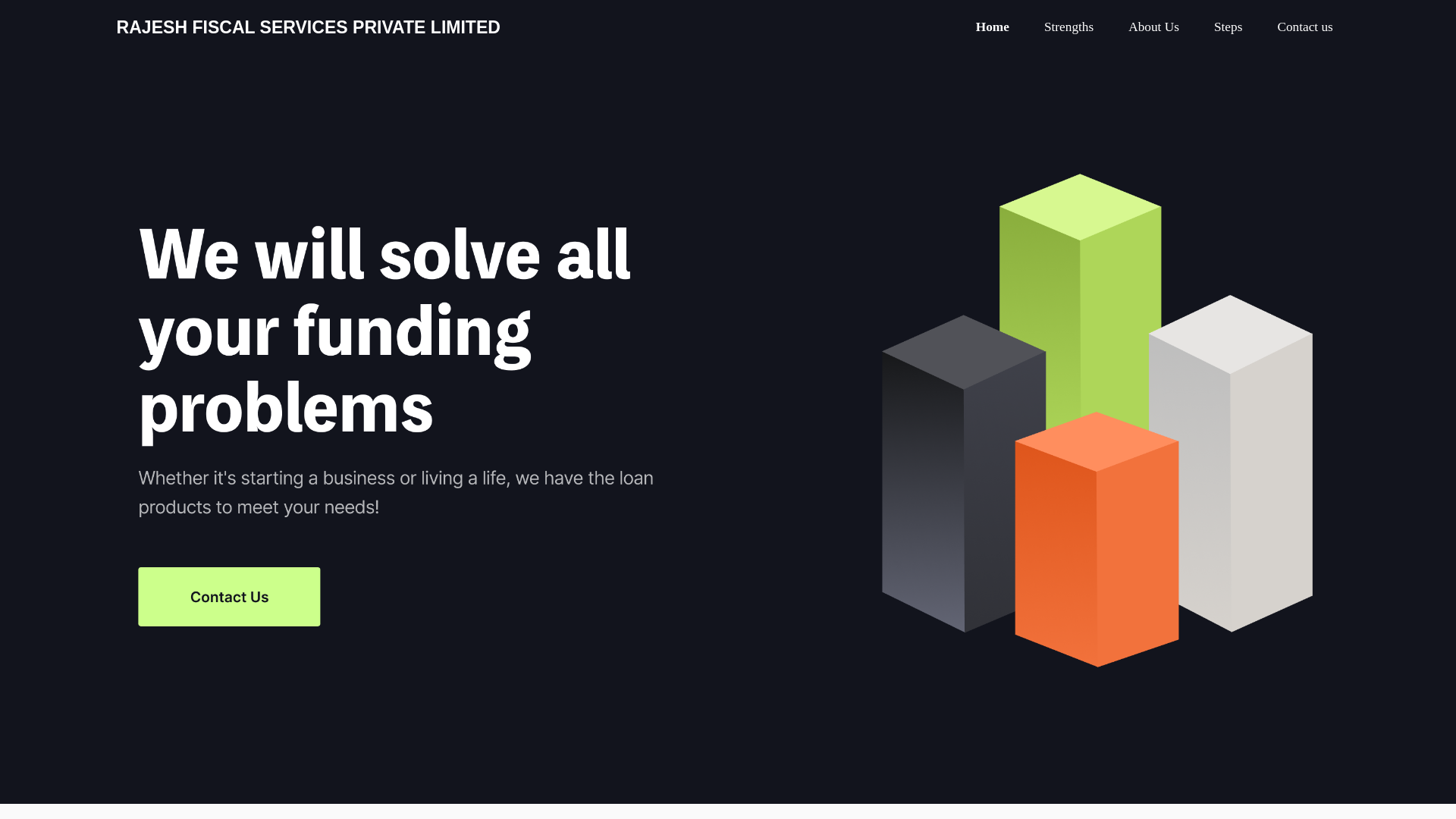 website screenshot of https://rajesh-fiscal-services.com/