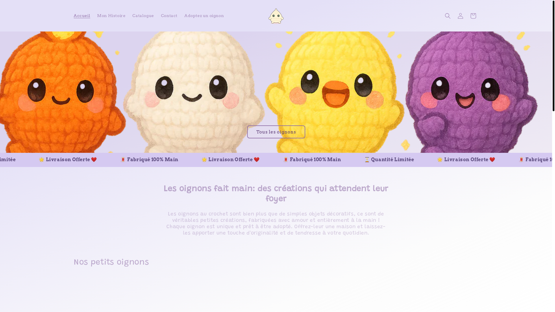 website screenshot of https://les-oignons-de-marion.com/