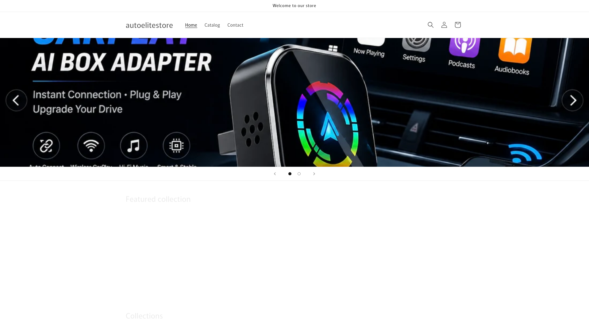 website screenshot of https://autoelitestore.com/