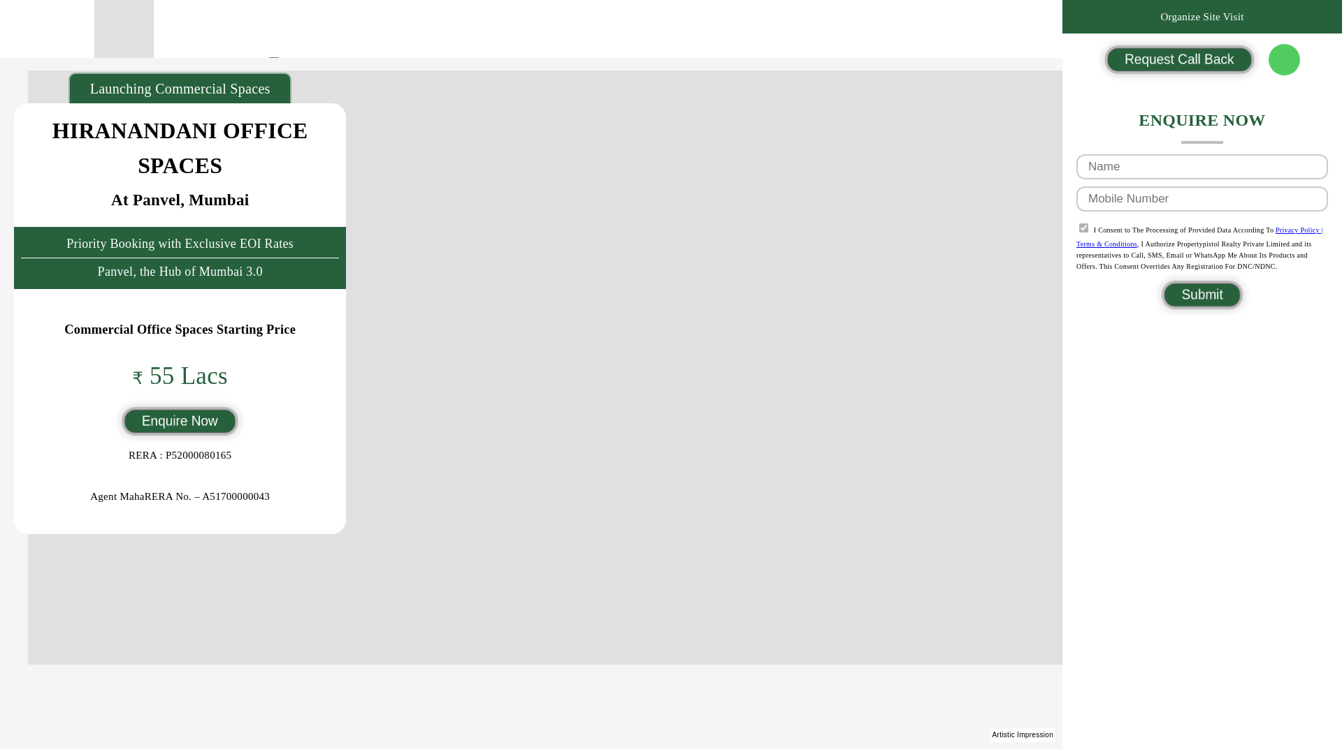 website screenshot of https://businessparkcommercialpanvel.com