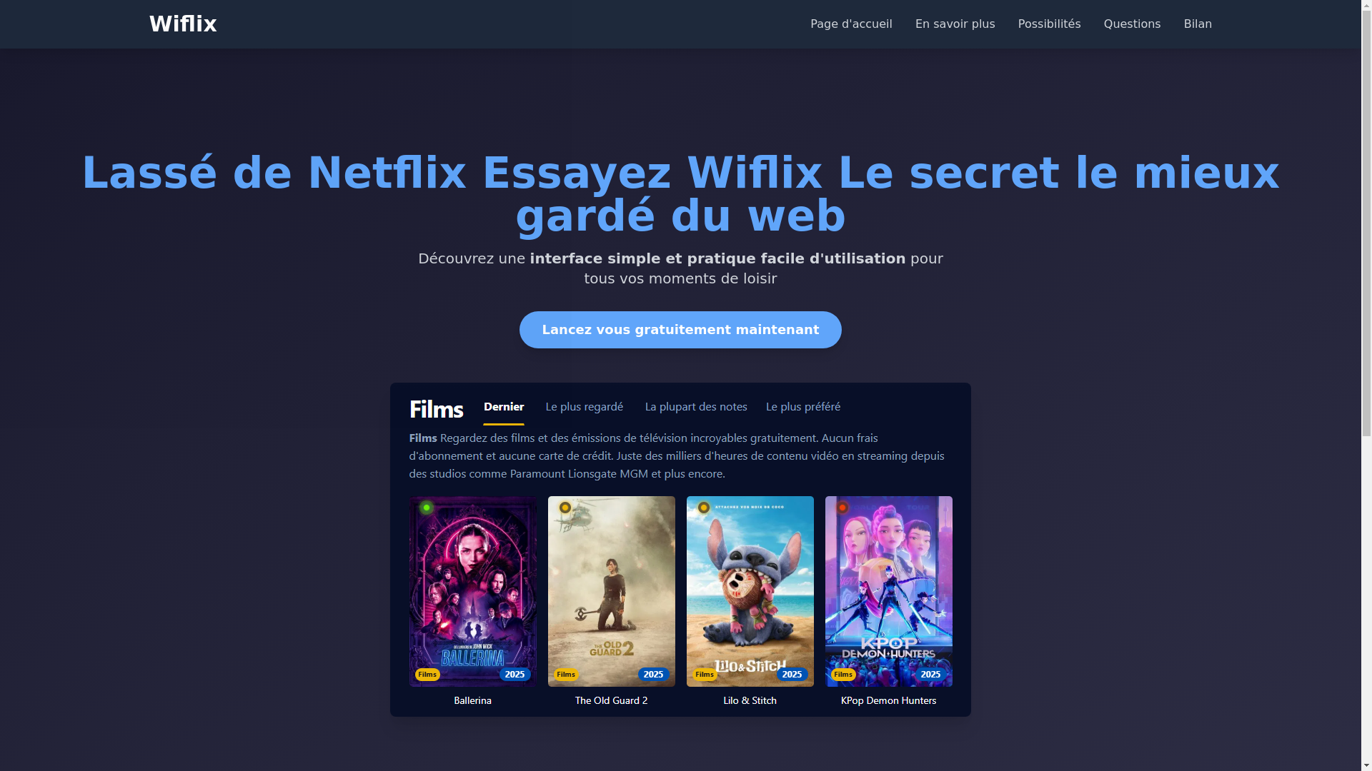 website screenshot of https://wiflix-m8ha.pages.dev/