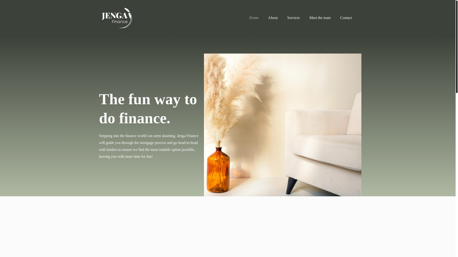website screenshot of https://jengafinance.online/
