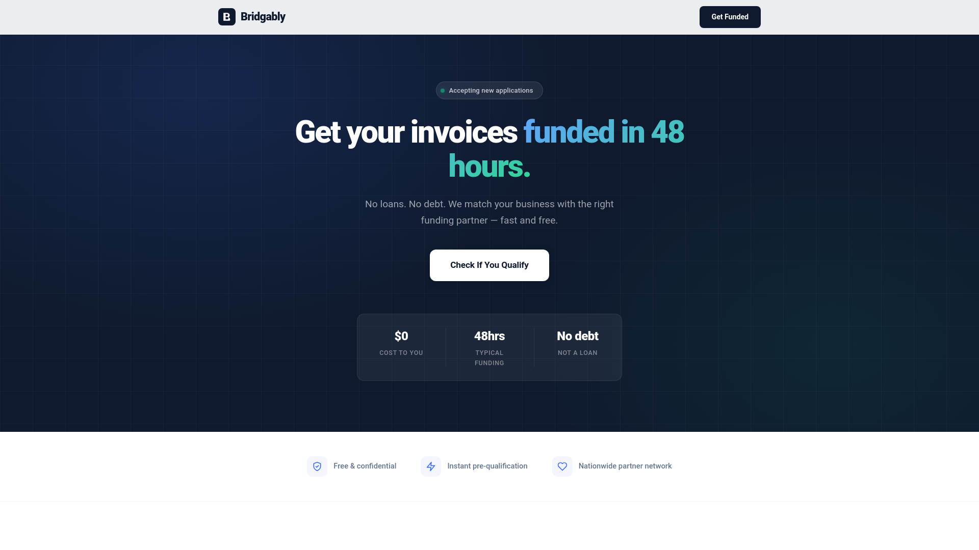 website screenshot of https://bridgably.pages.dev/