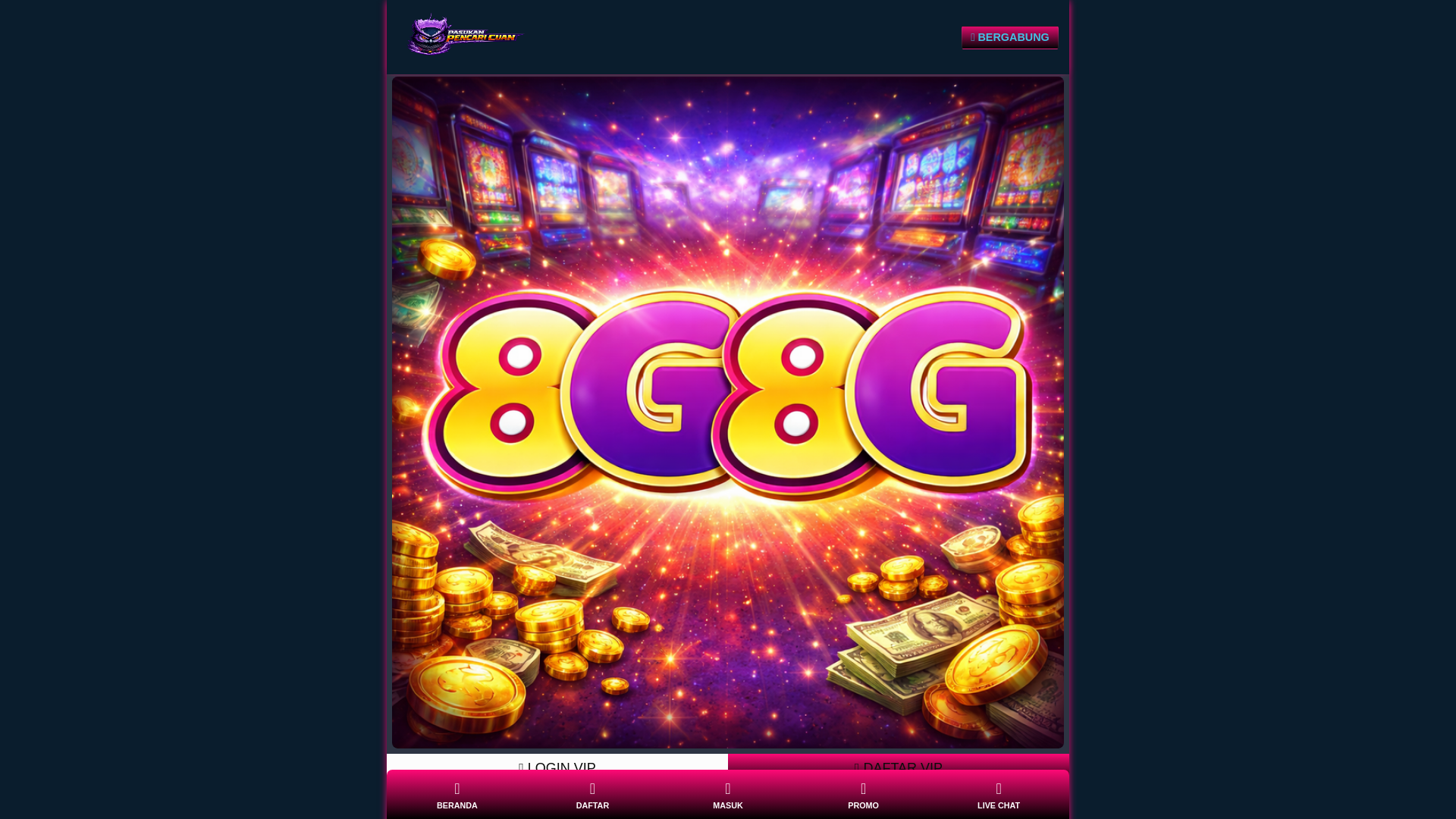 website screenshot of https://8g8g-slot-terbaik.pages.dev/