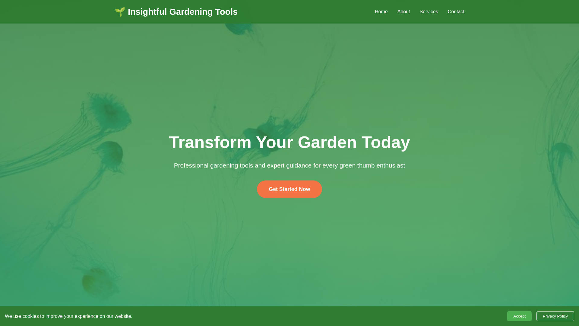 website screenshot of https://insightfulgardeningtools.click/