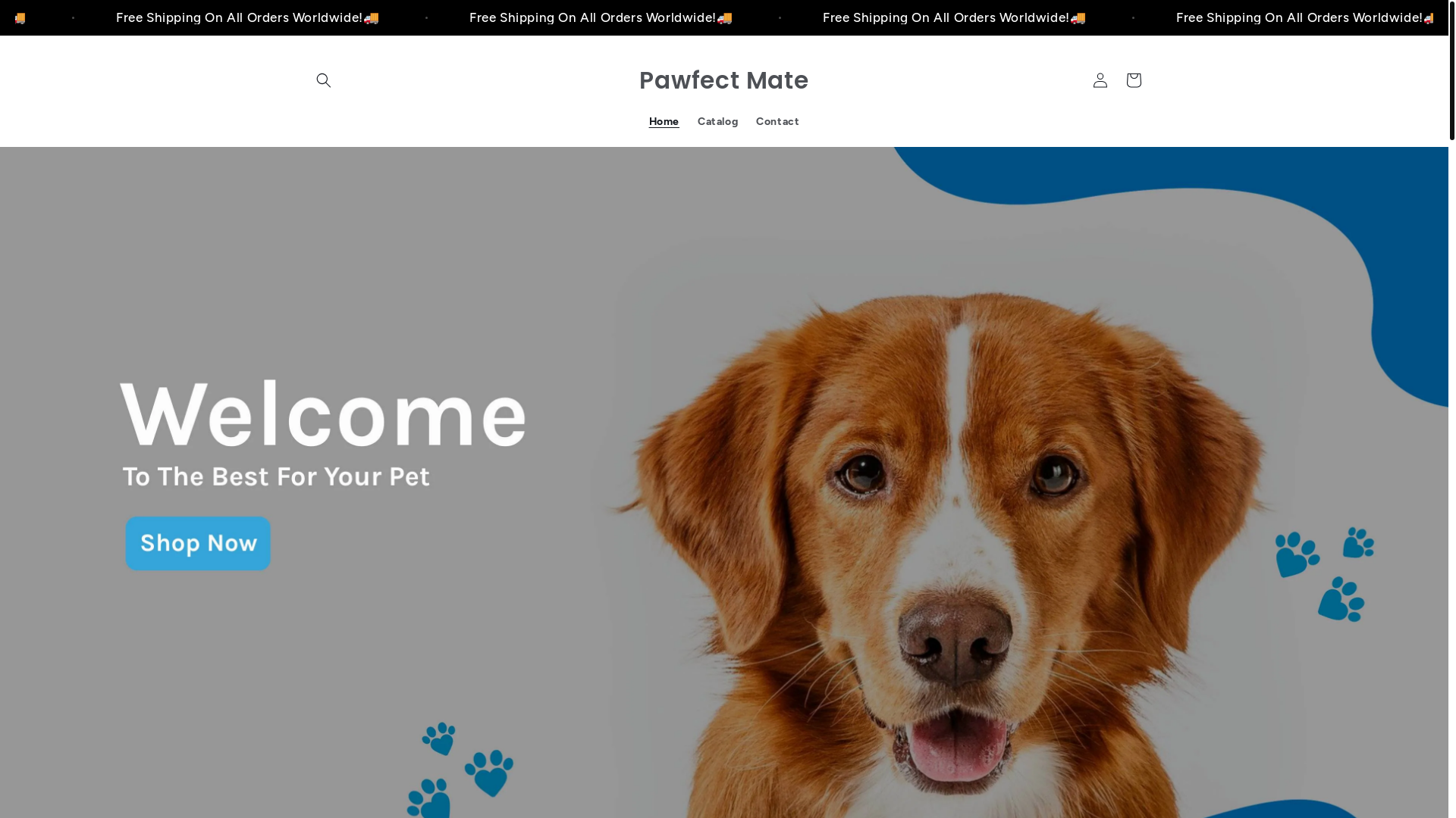 website screenshot of https://pawfectmate.com/