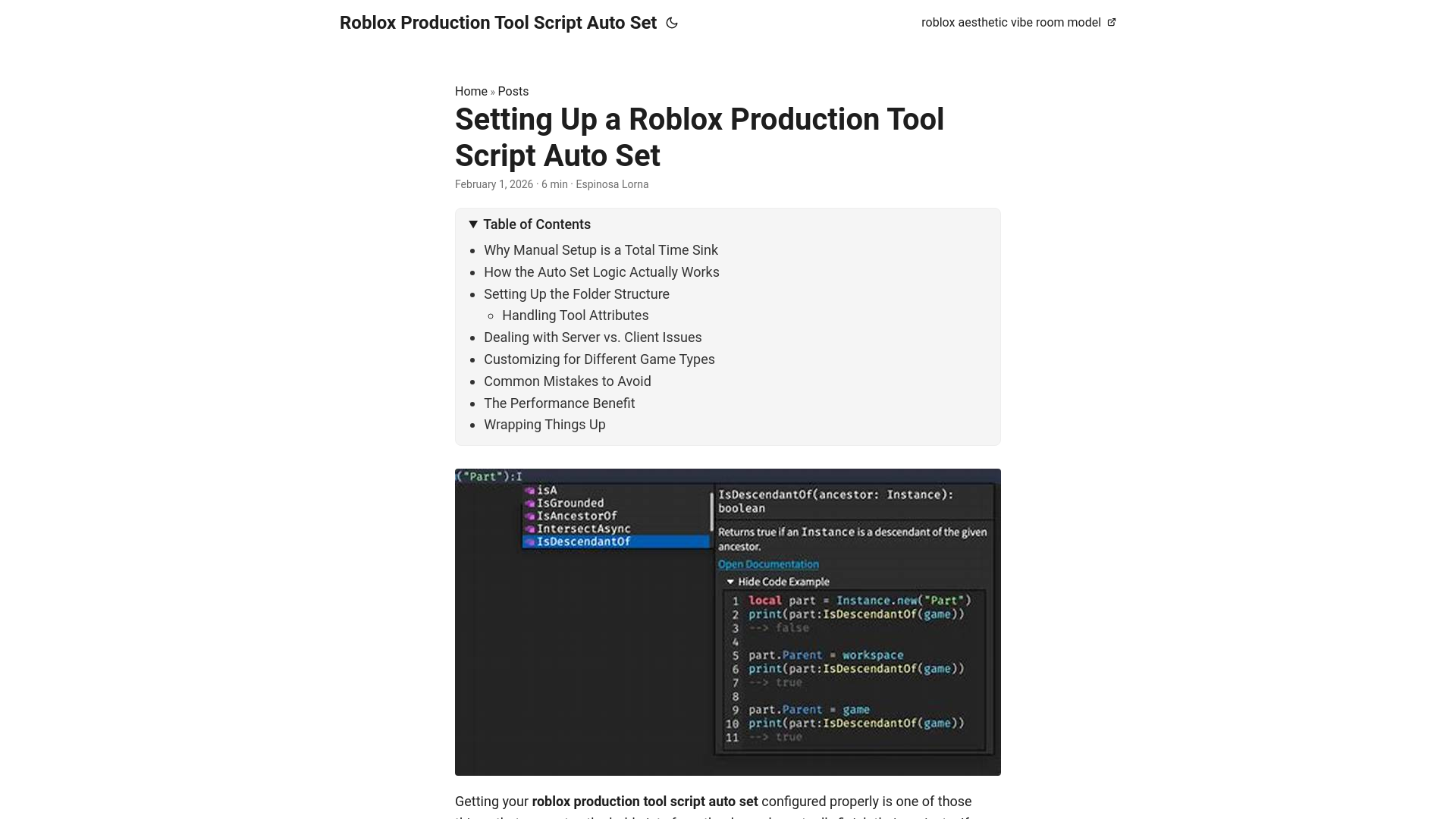 website screenshot of https://roblox-production-tool-script-auto-set.pages.dev/