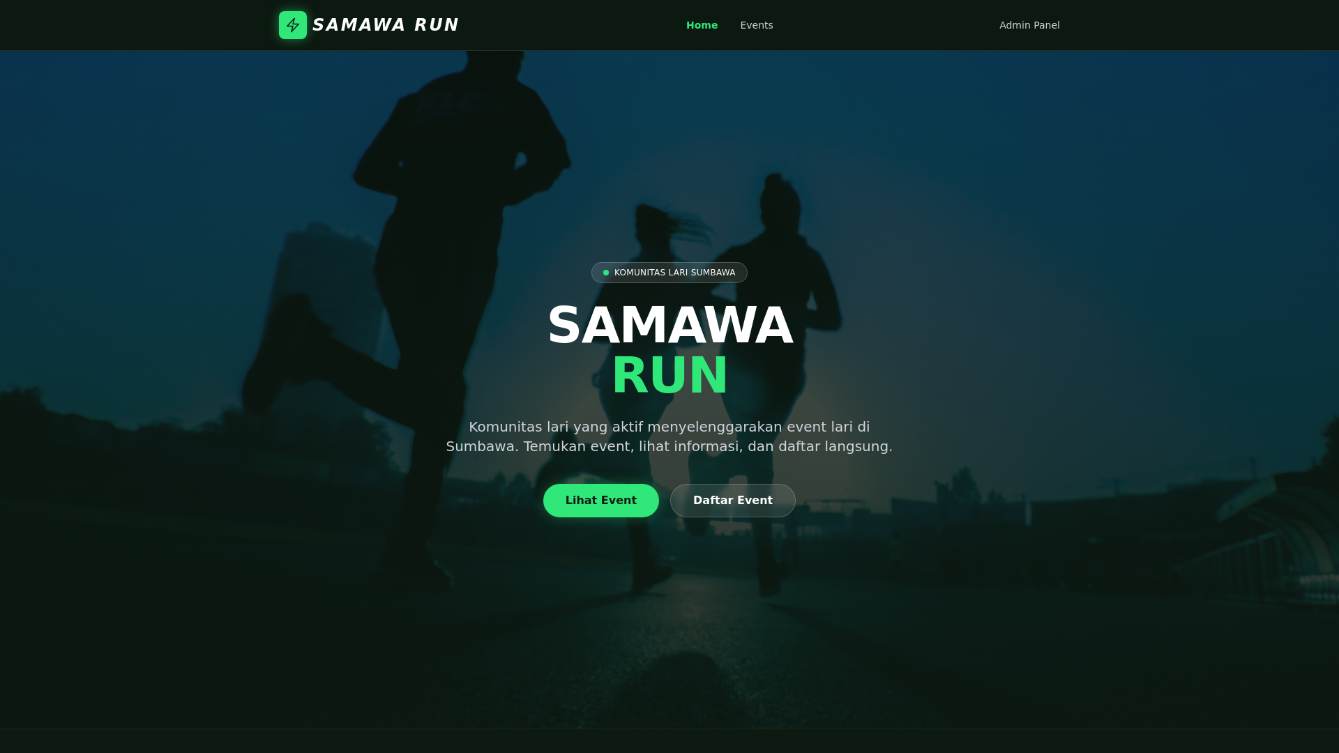website screenshot of https://samawarun.site/