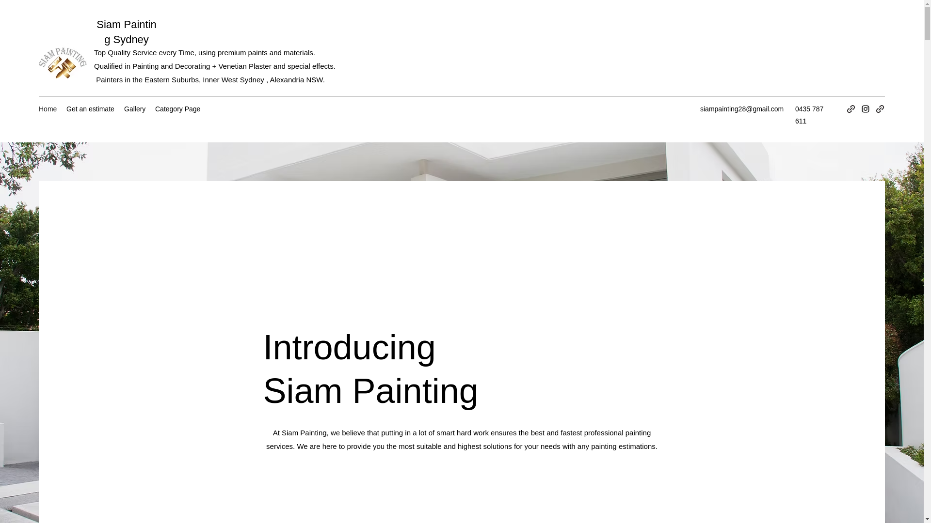 website screenshot of https://siampaintingandvenetian.com.au/