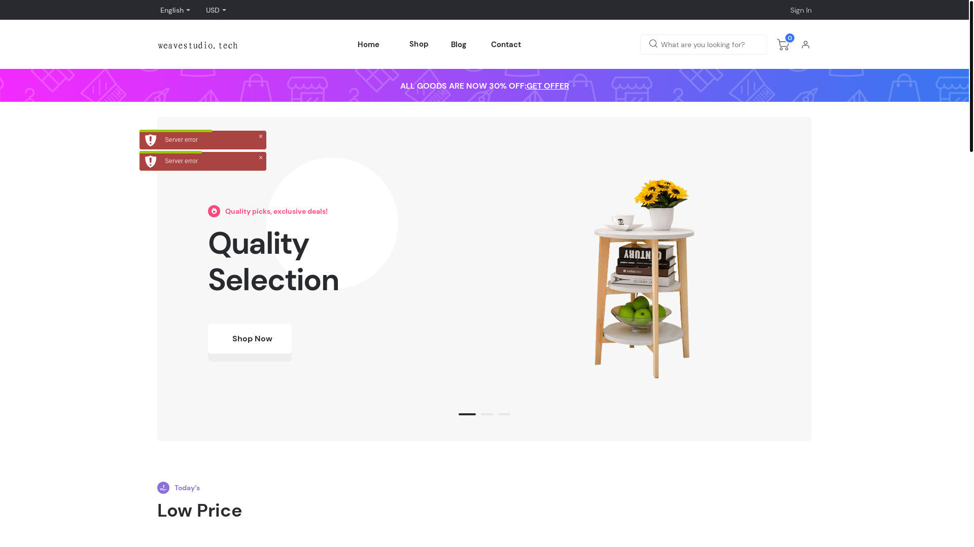 website screenshot of https://weavestudio-14m.pages.dev/