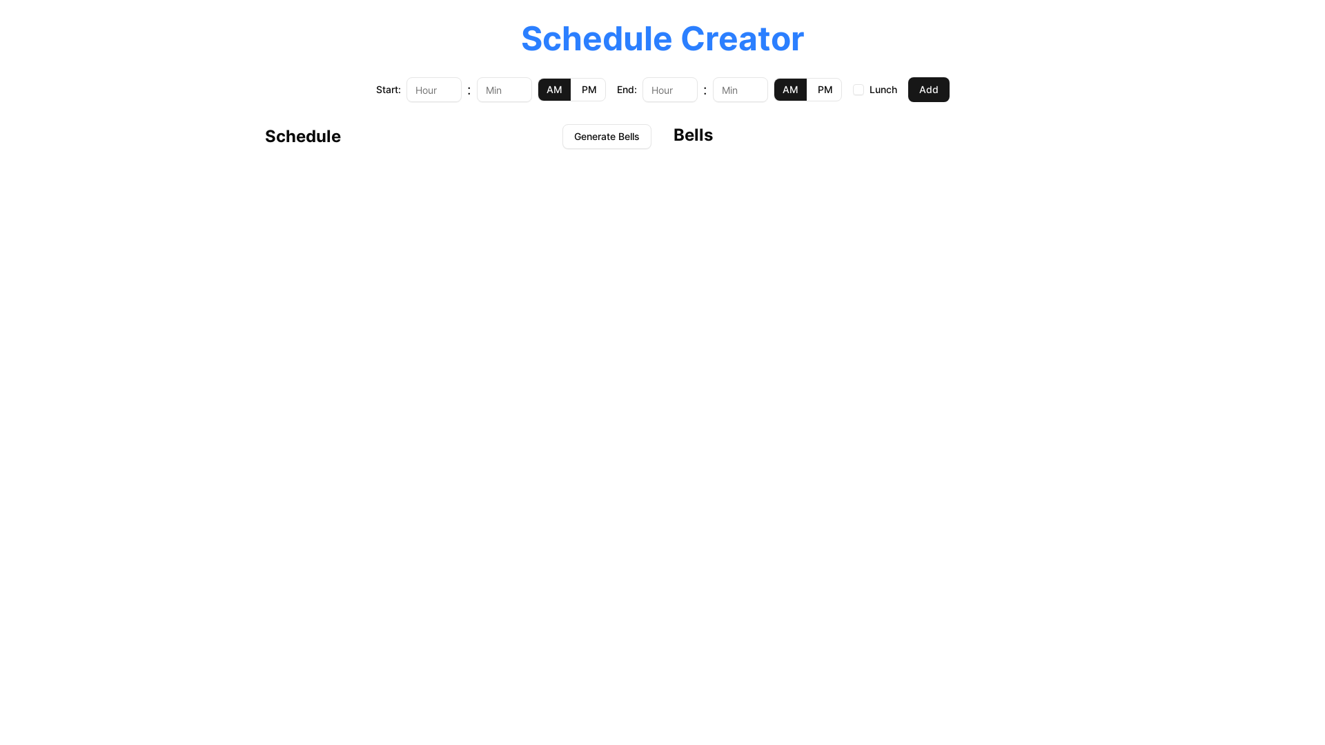 website screenshot of https://vite-schedule-mapper.pages.dev/