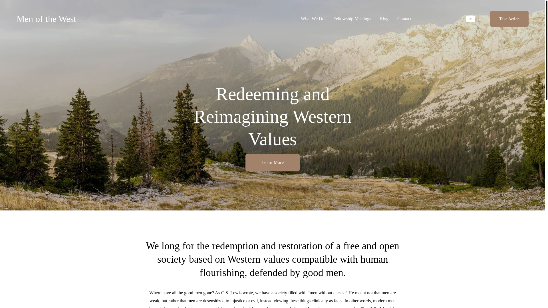 website screenshot of https://wardensofthewest.com/