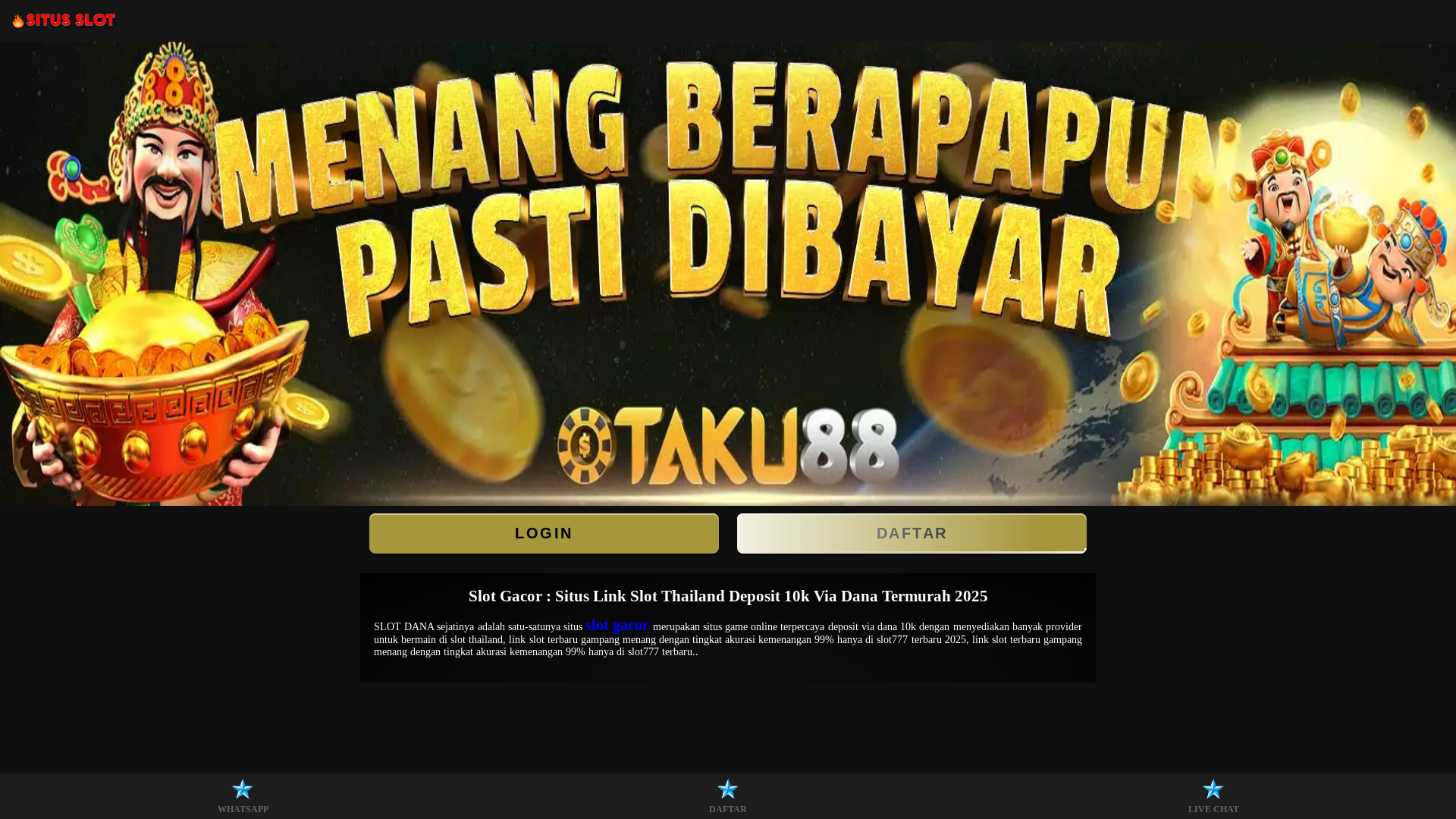 website screenshot of https://slot-thailand-terpercaya-5i1.pages.dev/