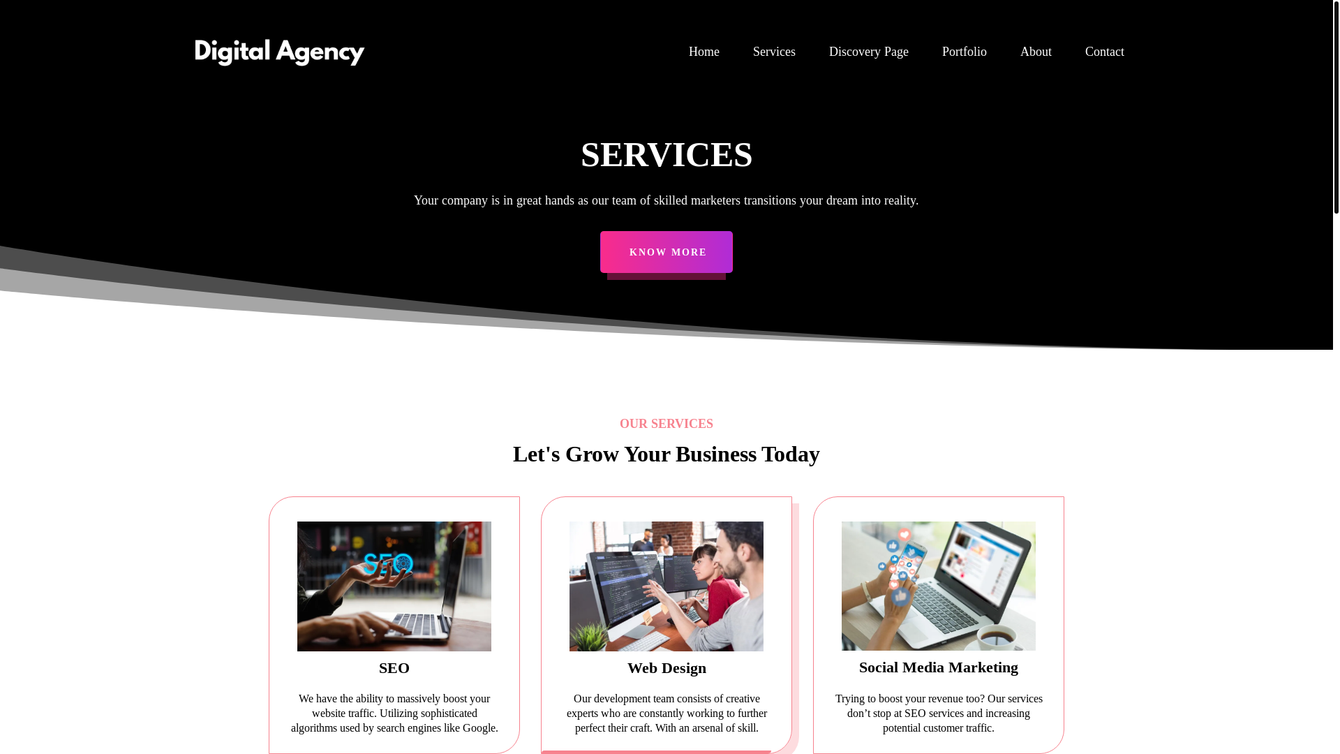 website screenshot of https://riamarketinggroup.com/