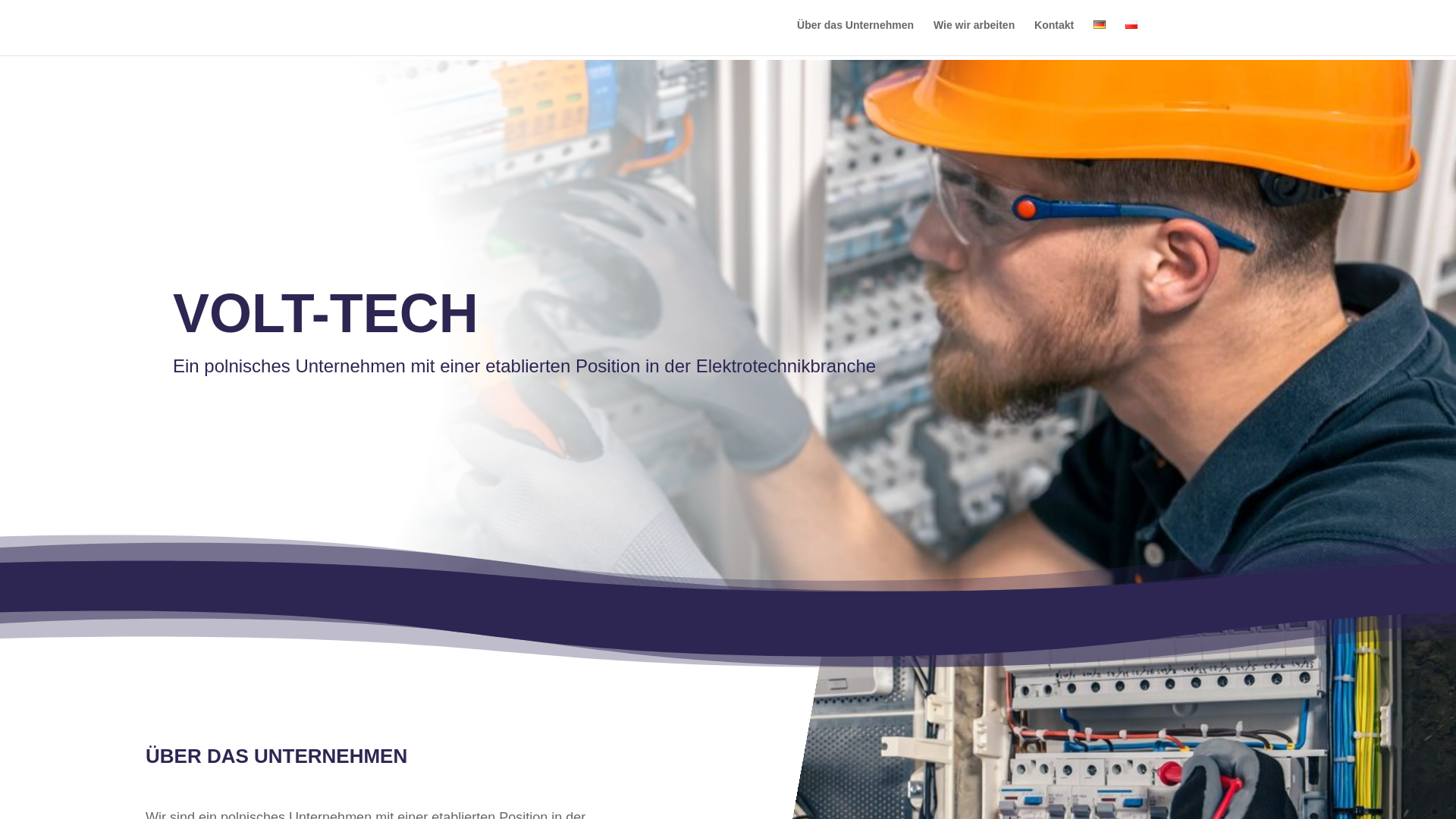 website screenshot of https://volttech-service.eu