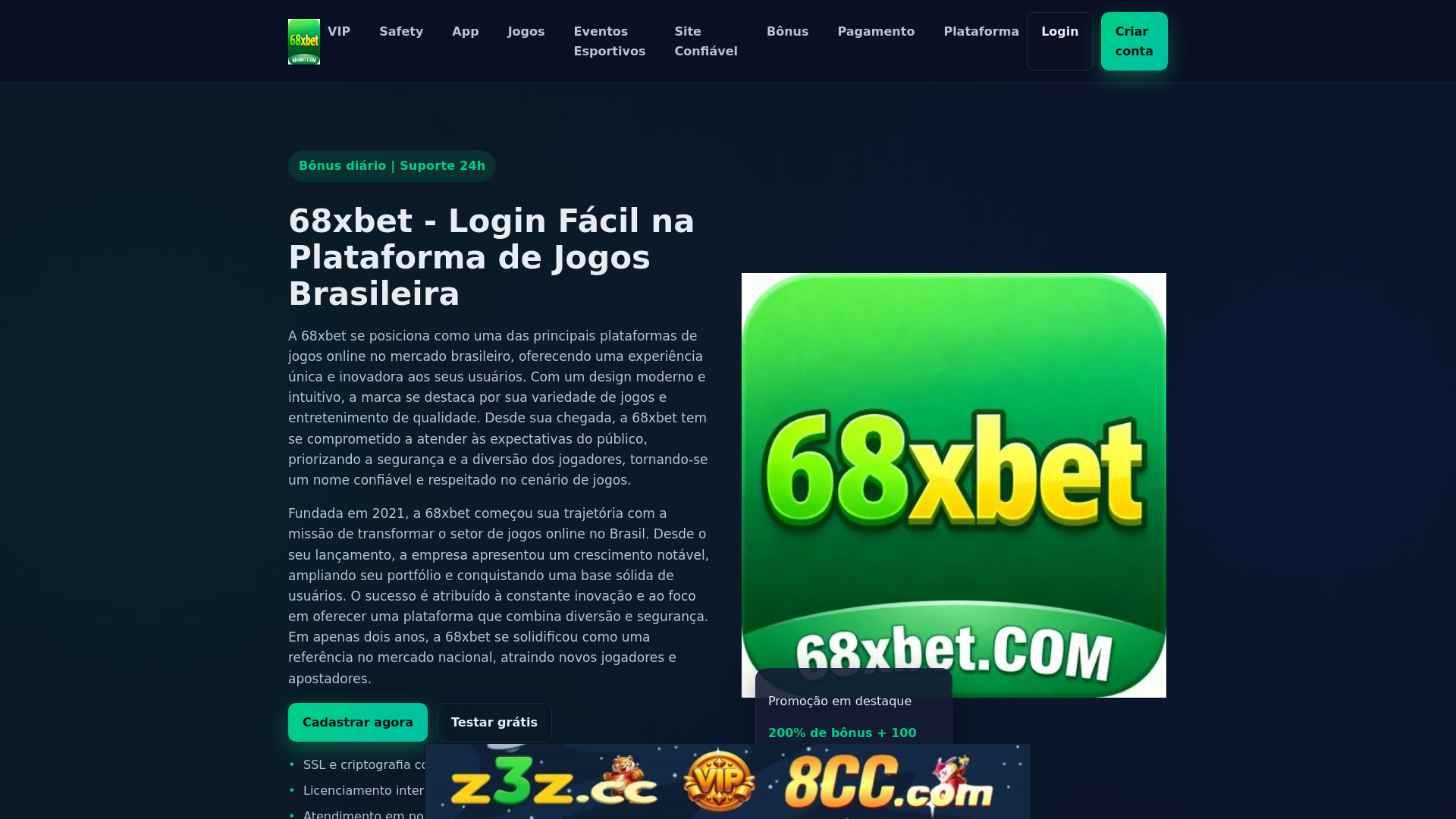 website screenshot of https://68xbetsg.com