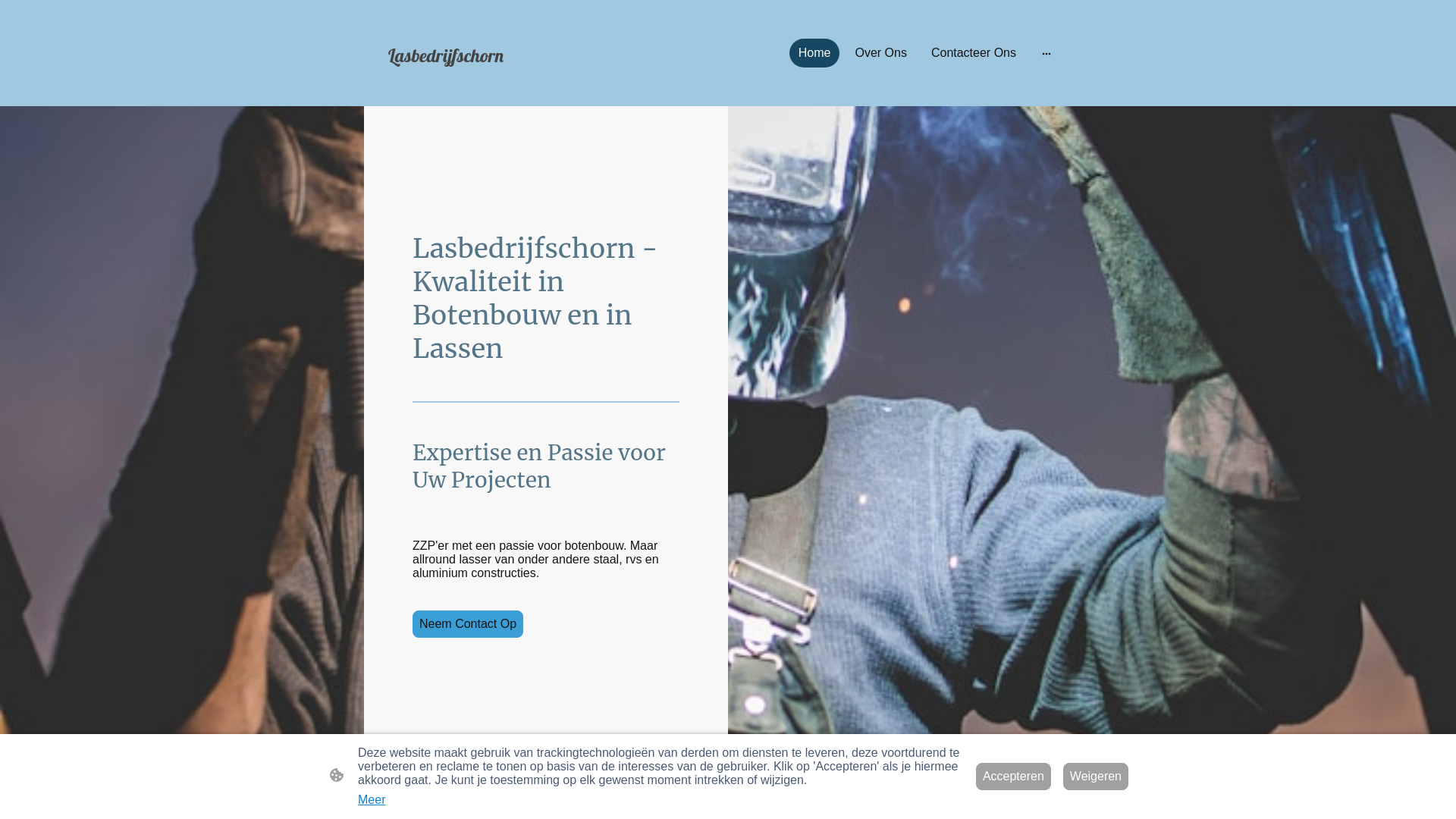 website screenshot of https://lasbedrijfschorn.nl/