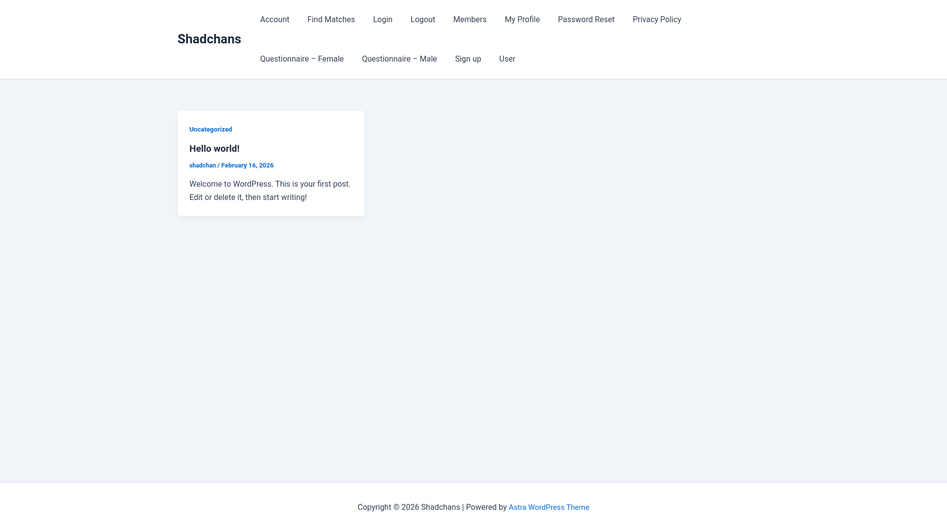 website screenshot of https://shadchans.org/