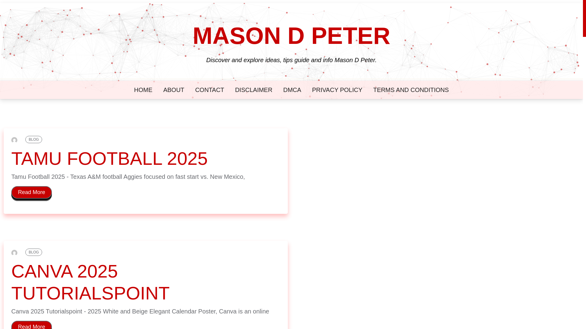 website screenshot of https://masondpeter.pages.dev/