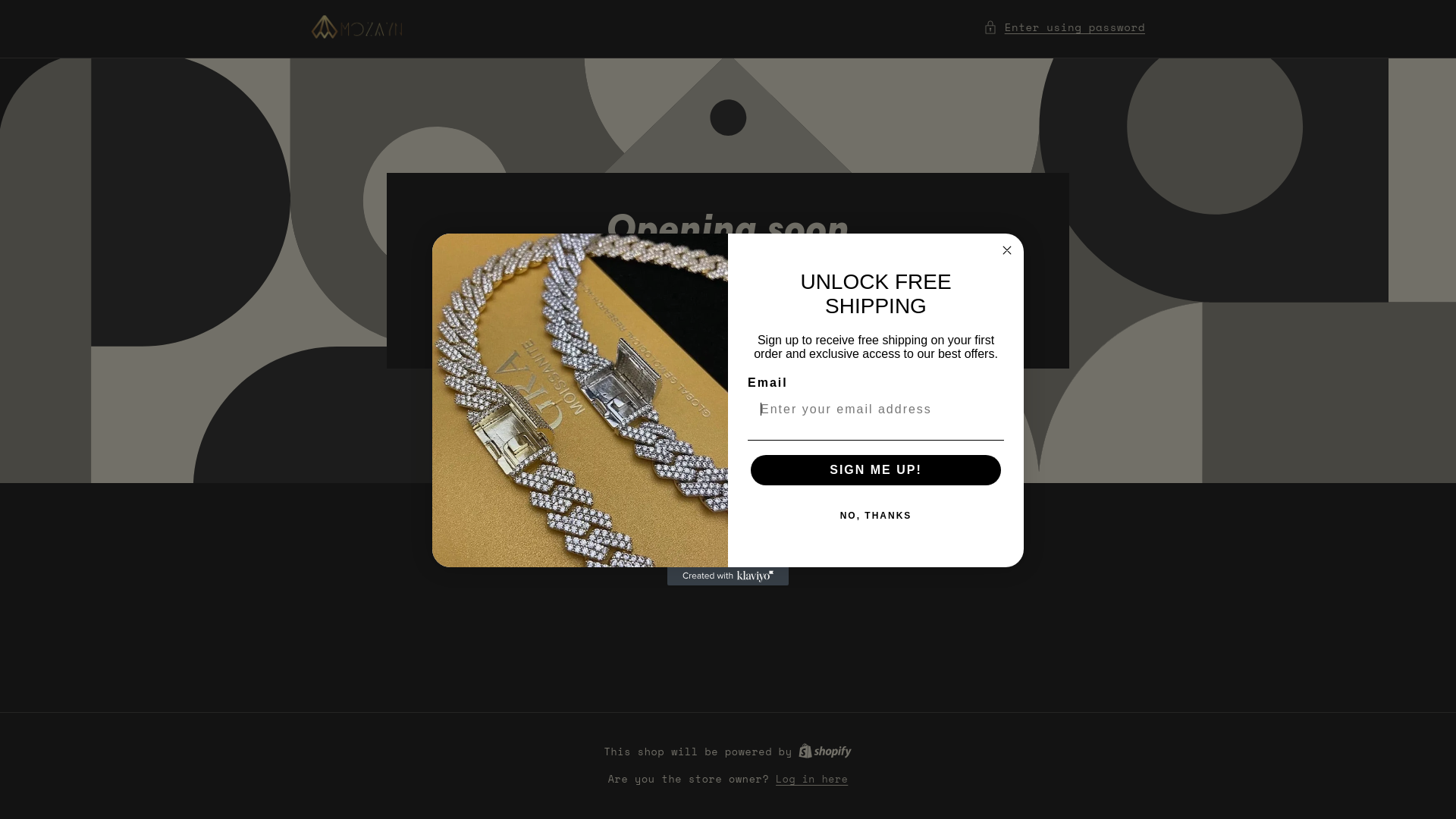 website screenshot of https://mozaynjewelry.com/