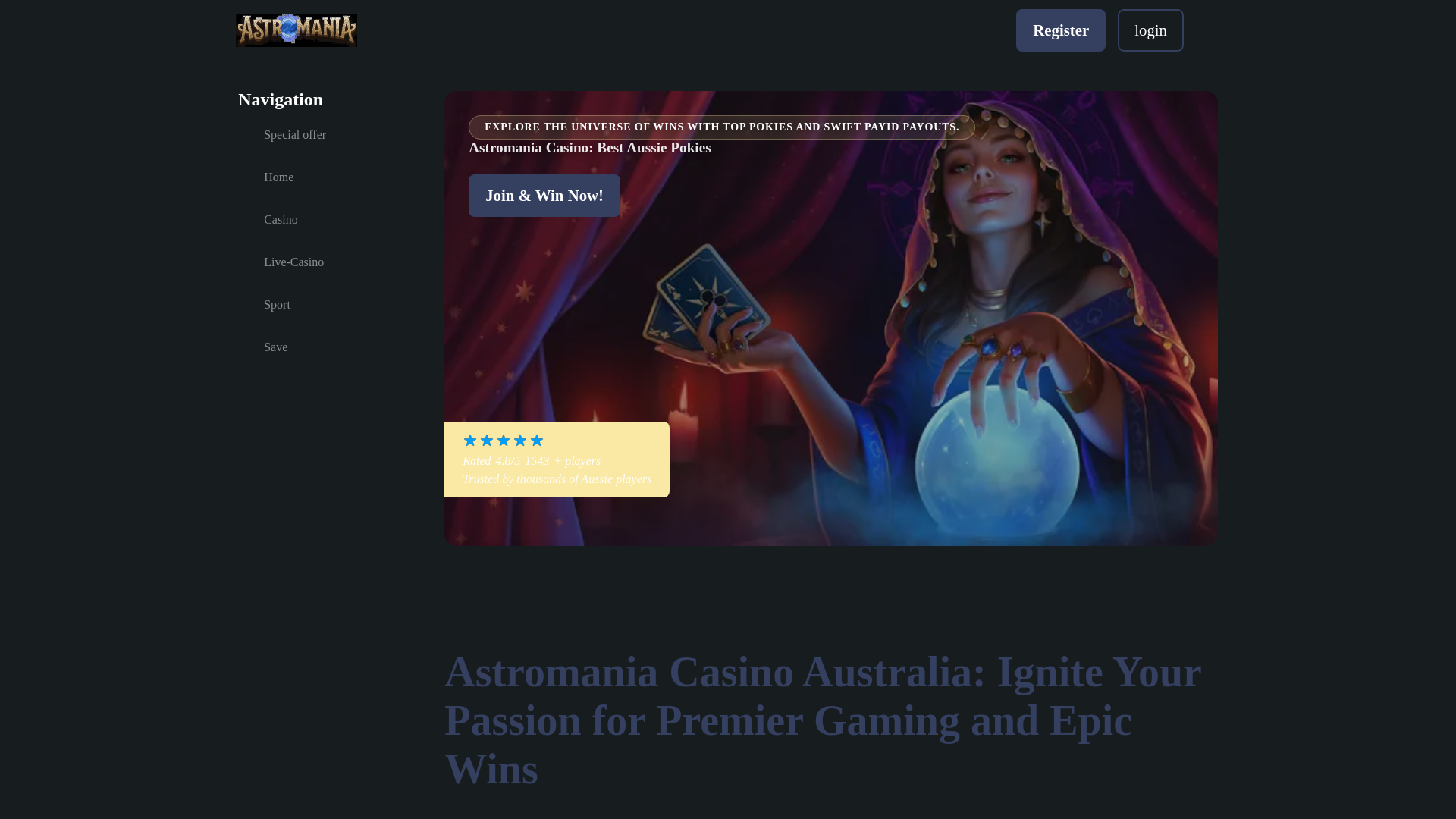 website screenshot of https://astromaniacasino-au-com.pages.dev/