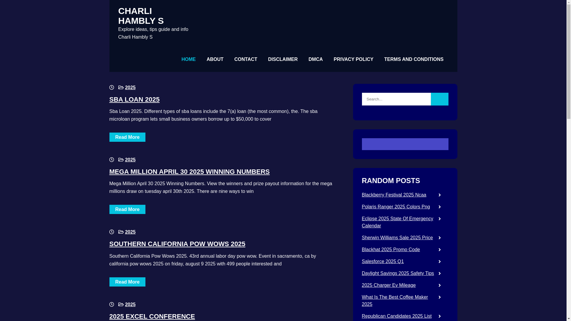 website screenshot of https://charlihamblys.pages.dev/