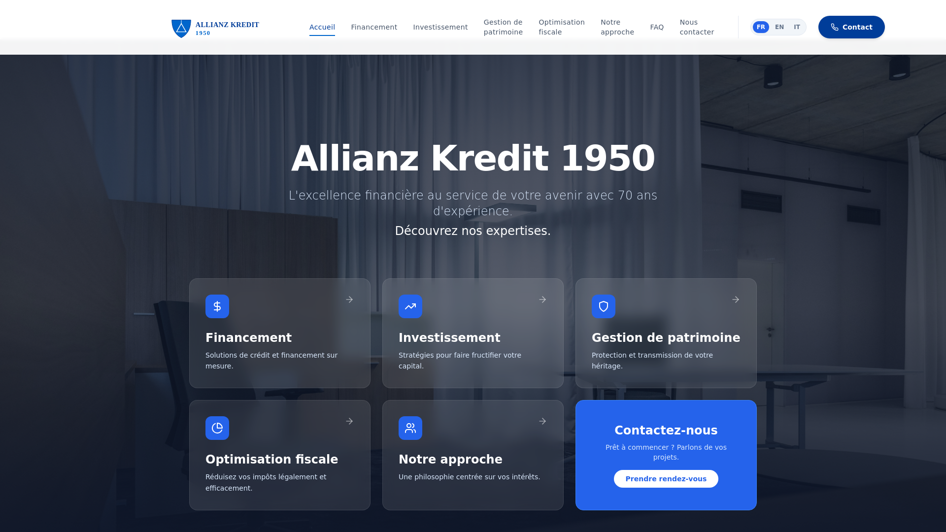 website screenshot of https://allianzkredit1950-it.com/