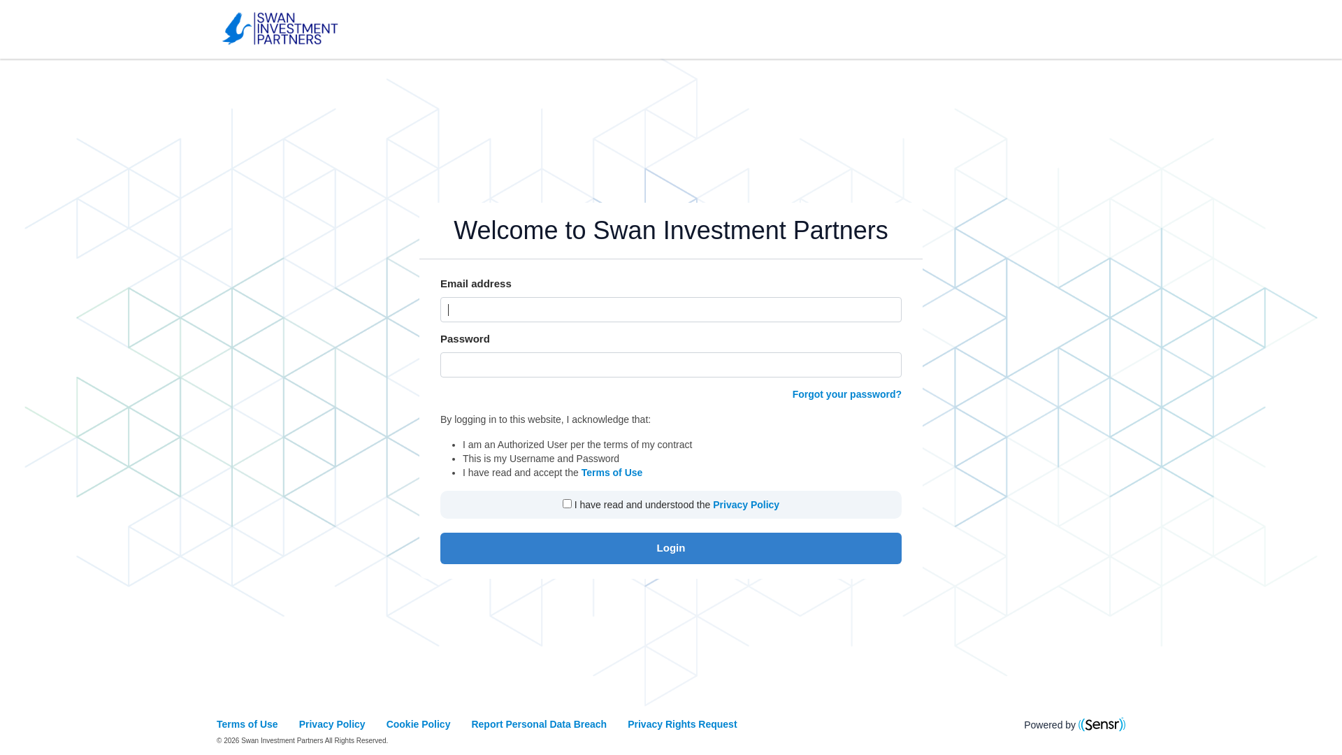 website screenshot of https://swaninvestment.swaninvestmentpartners.com/users/sign_in