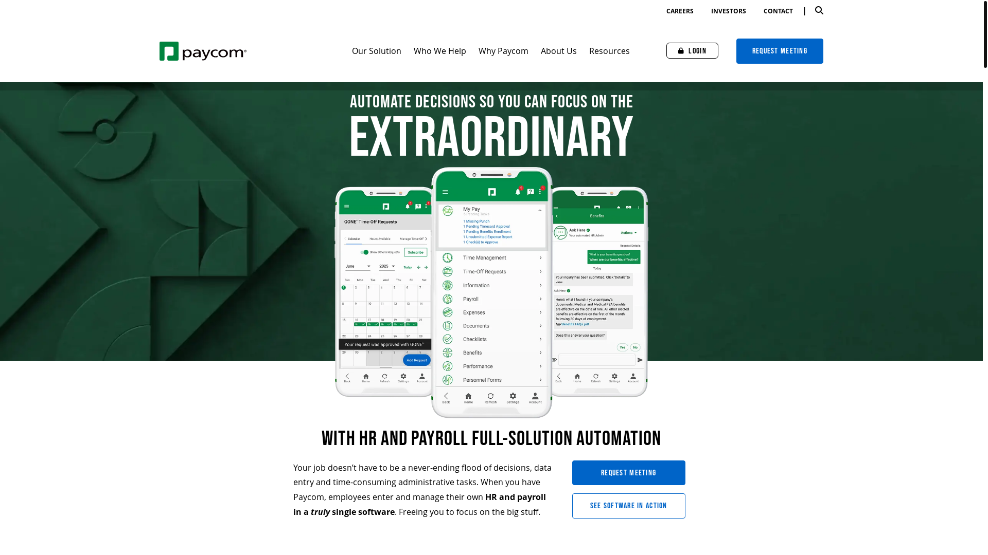 website screenshot of https://www.paycom.com/